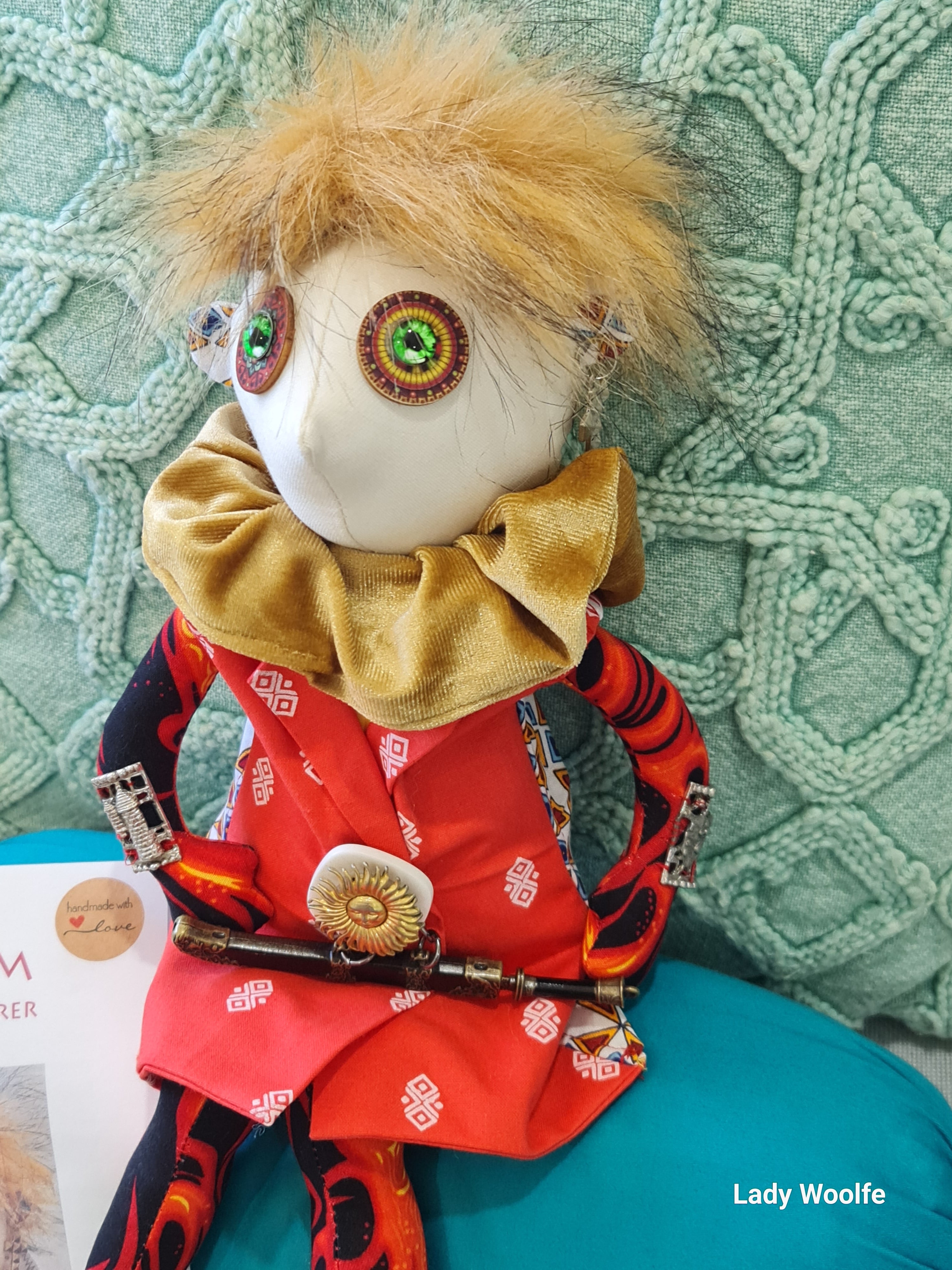 Handmade Art Doll - Tristram the Dragon Whisperer