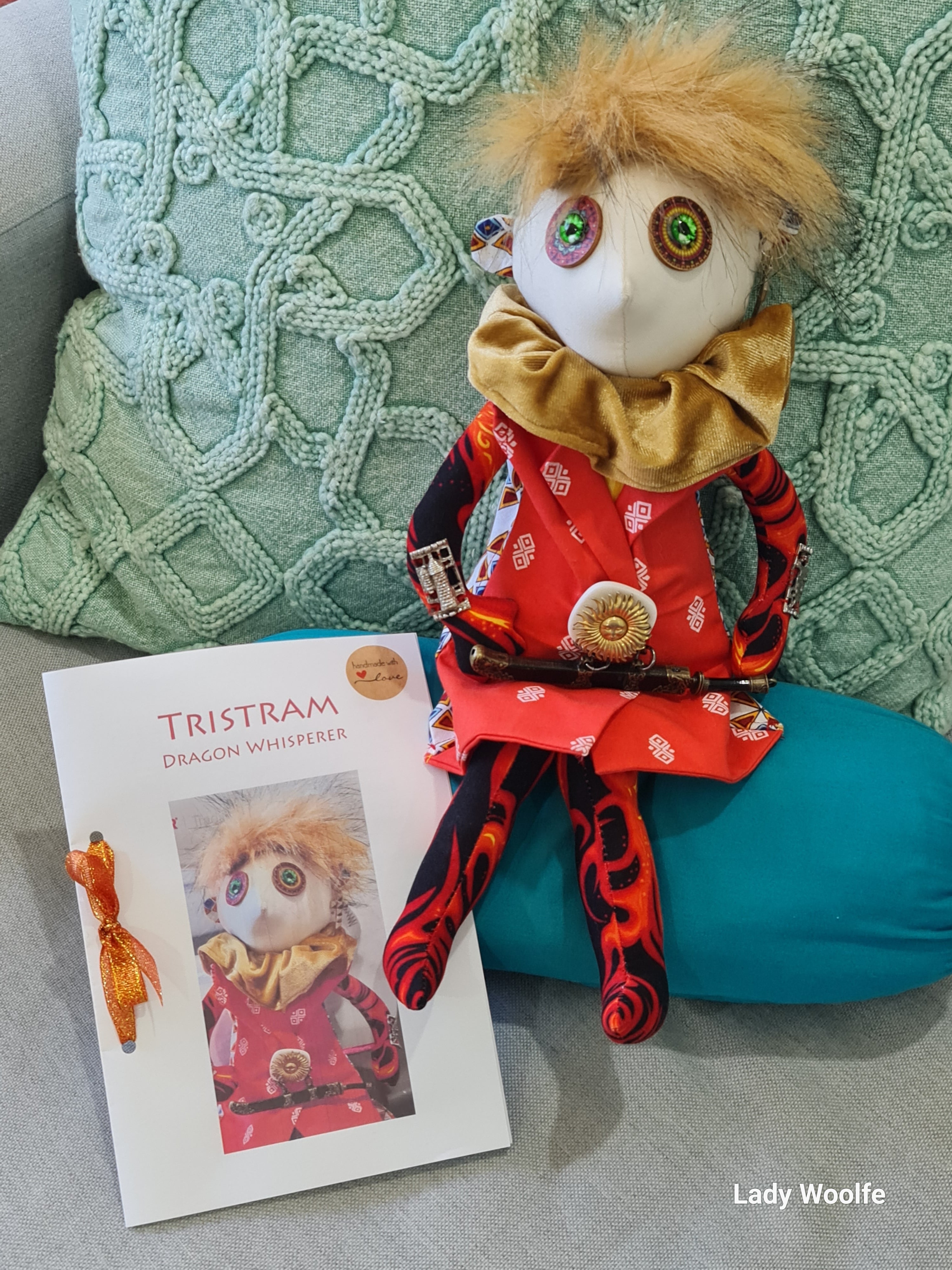 Handmade Art Doll - Tristram the Dragon Whisperer