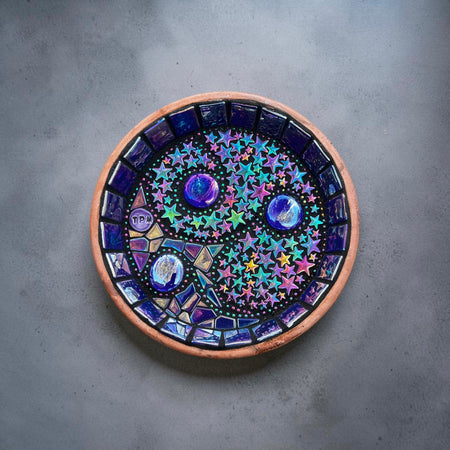 Mosaic Bee Bath.