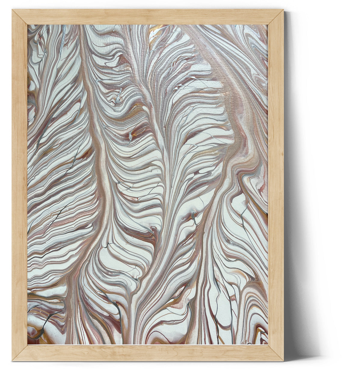 Neutral Abstract Acrylic Painting