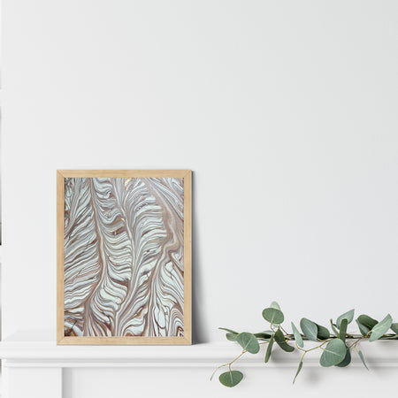 Neutral Abstract Acrylic Painting