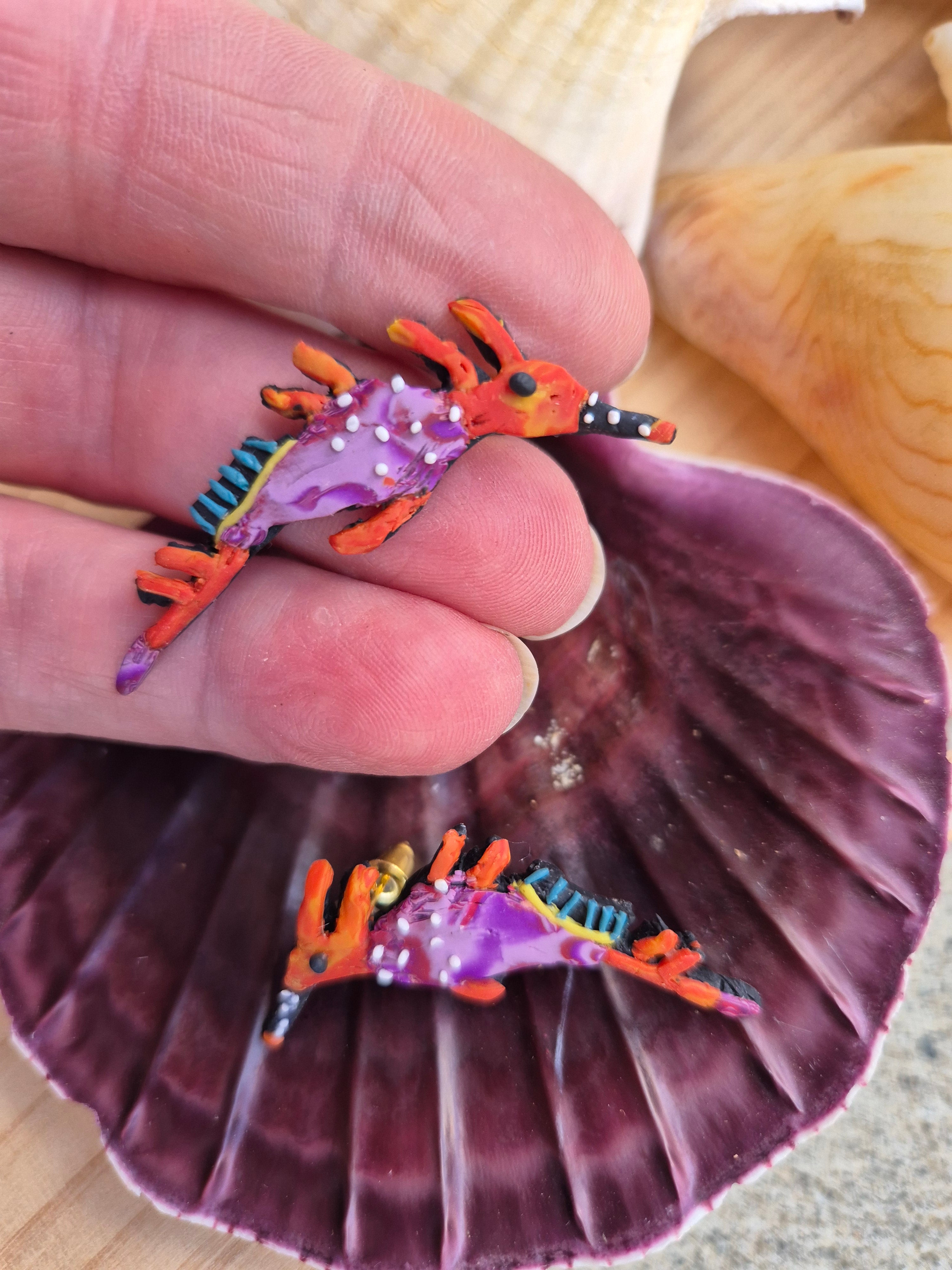 Mini Weedy Seadragon Studs