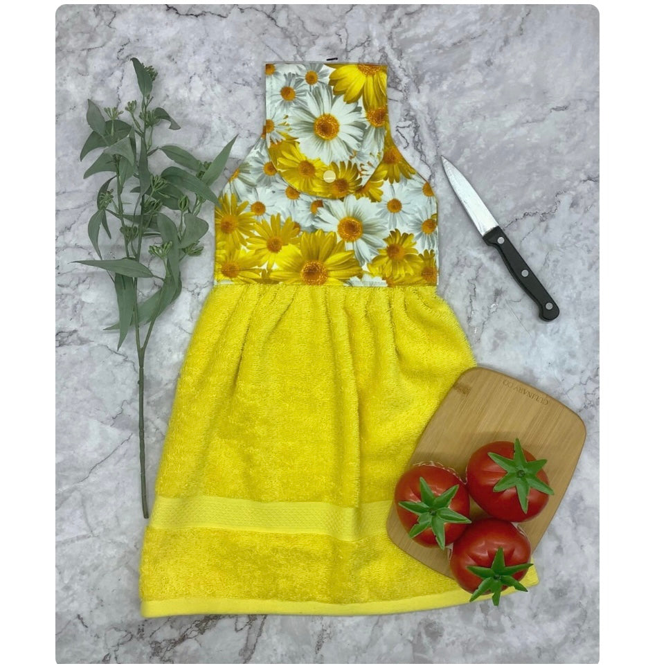 Garden flowers (2) hanging hand towel. - 4 Designs