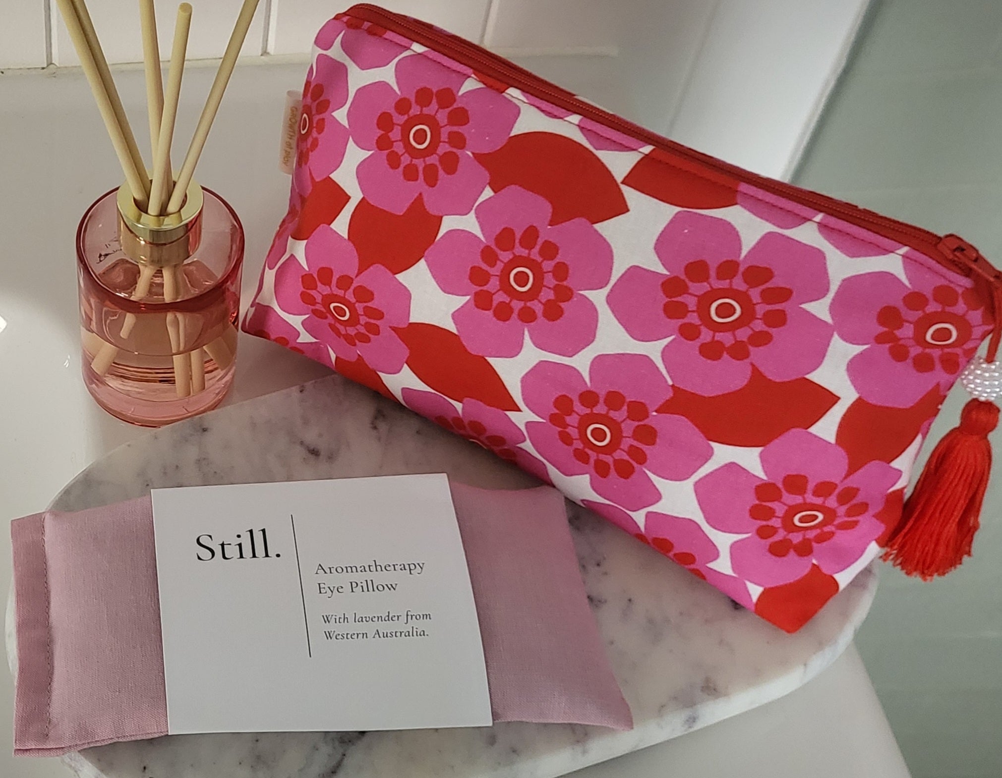 Lavender and Linseed Aromatherapy Eye Pillow | Soft Cotton Relaxing Eye Pillow |