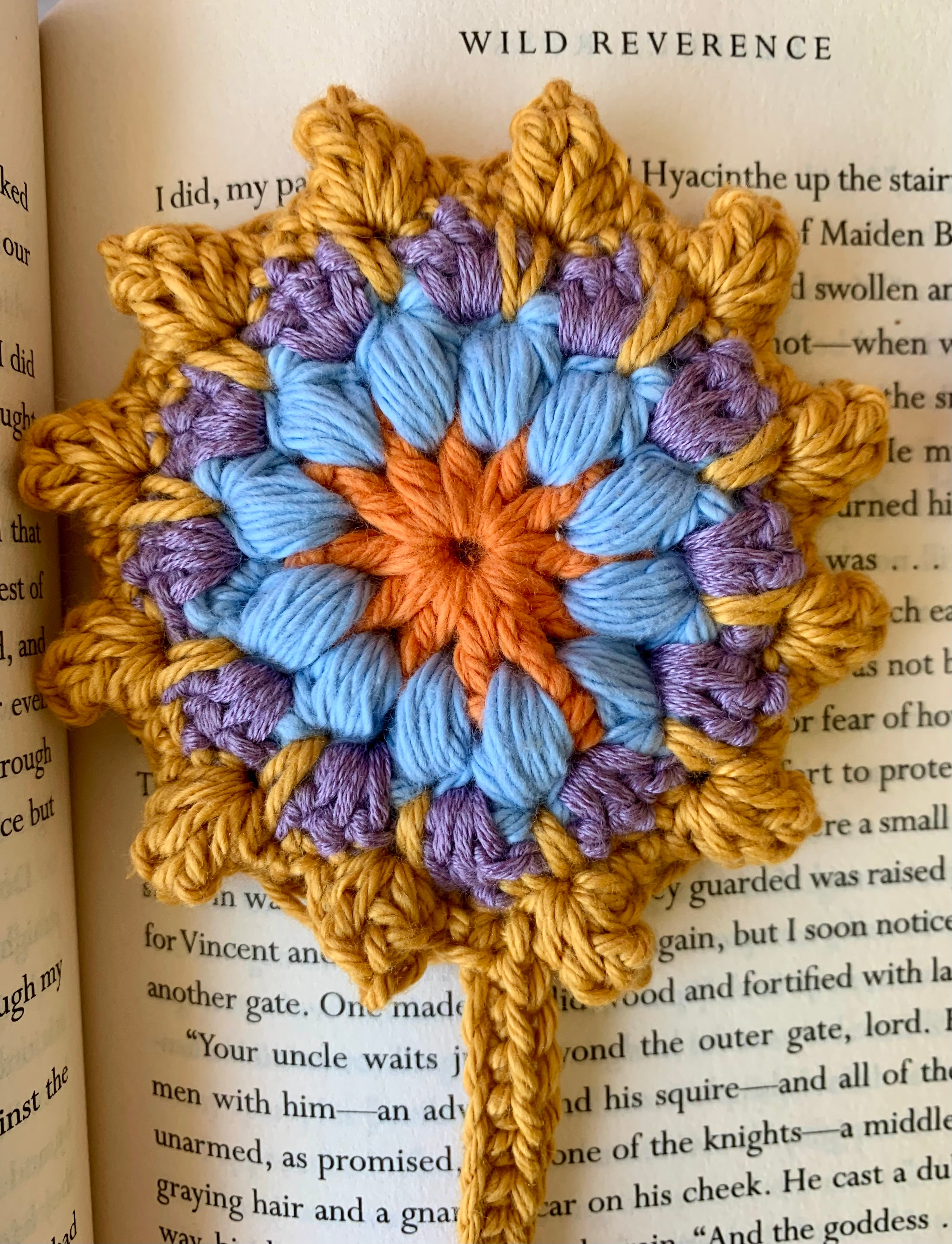 Crochet Mandala Bookmark – Handmade Boho Bookmark – Cotton Lace Book Mark – Book Lover Gift– Teacher Gift