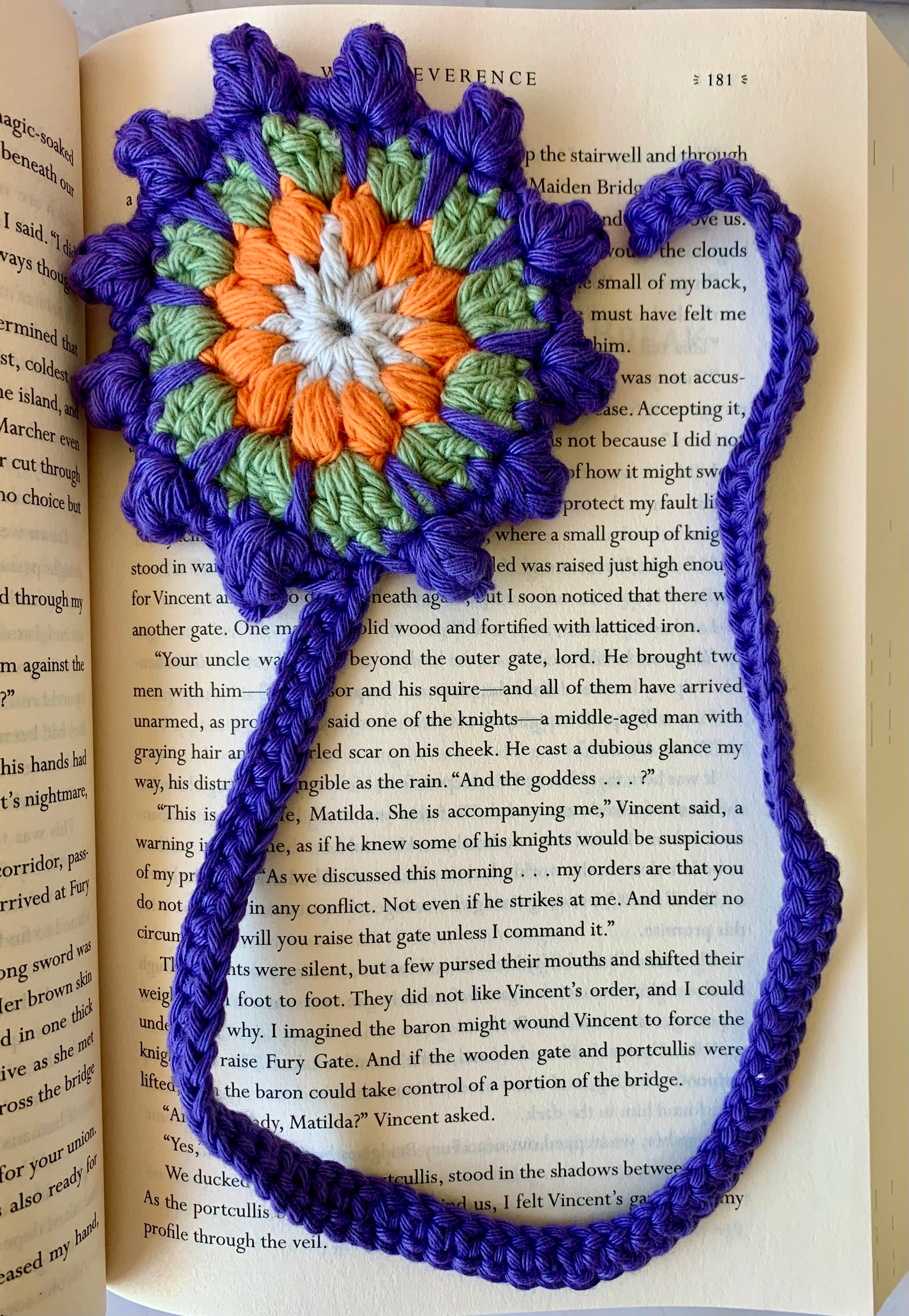 Crochet Mandala Bookmark – Handmade Boho Bookmark – Cotton Lace Book Mark – Book Lover Gift– Teacher Gift
