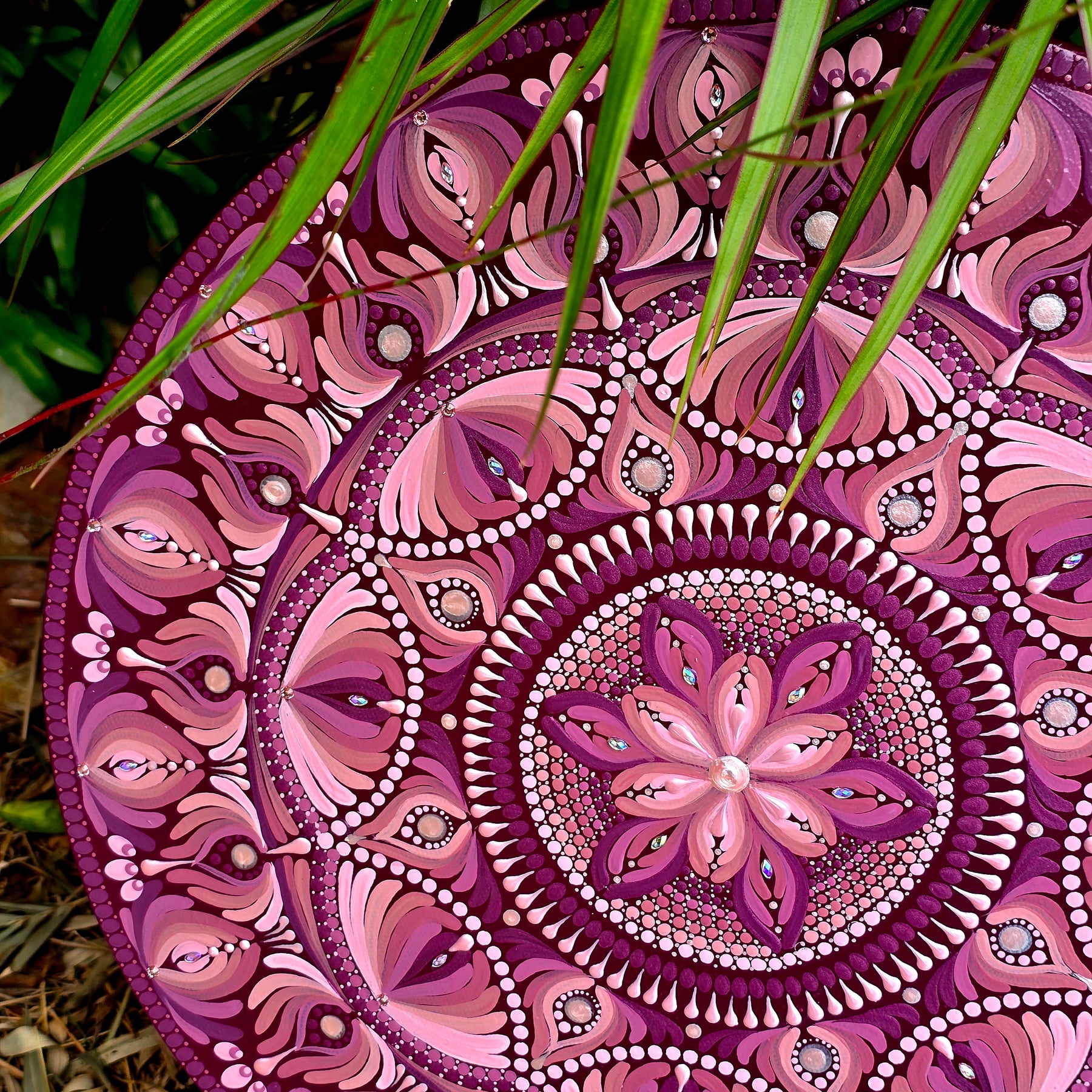 Original, one of a kind mandala painting,