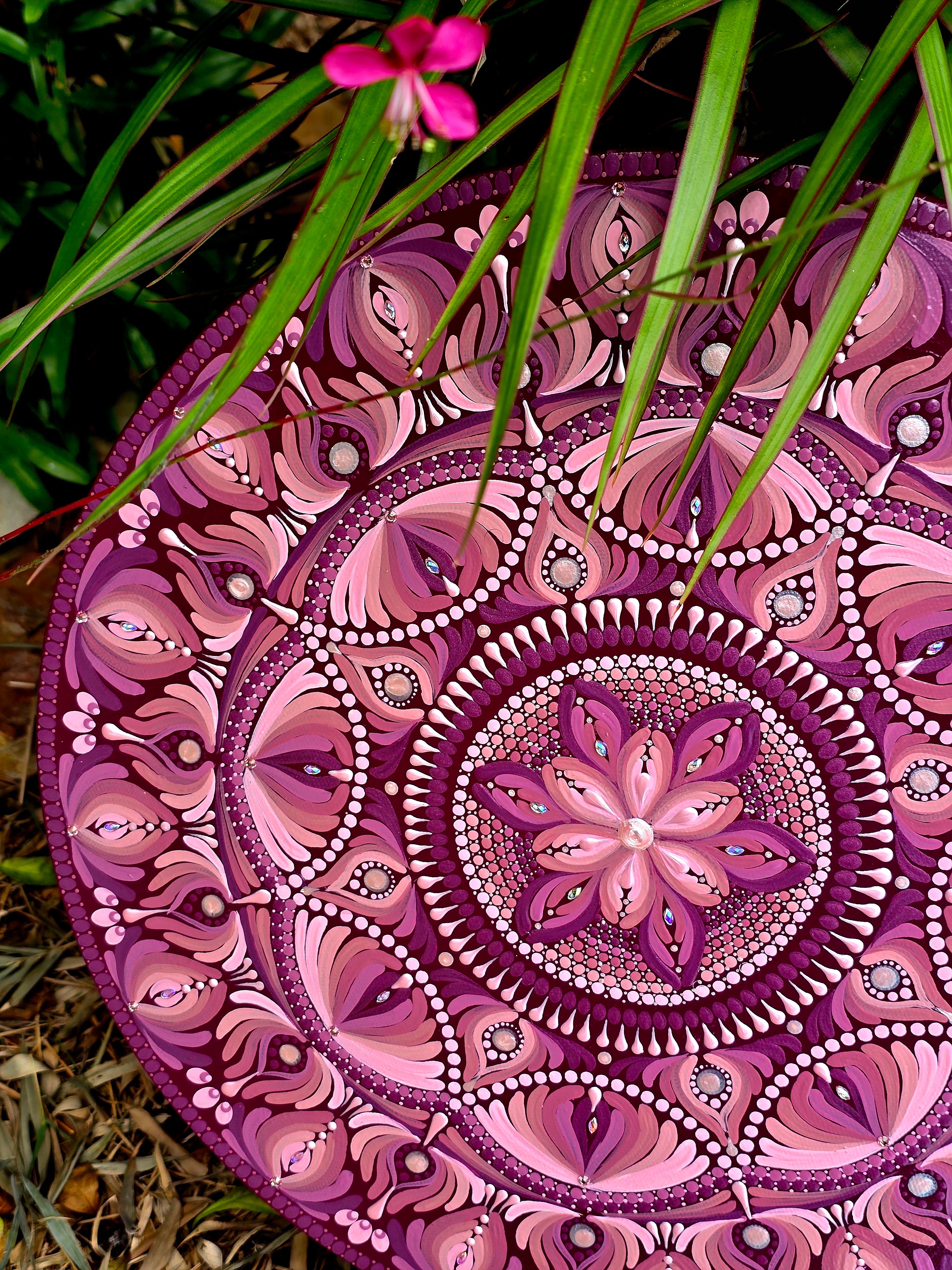 Original, one of a kind mandala painting,