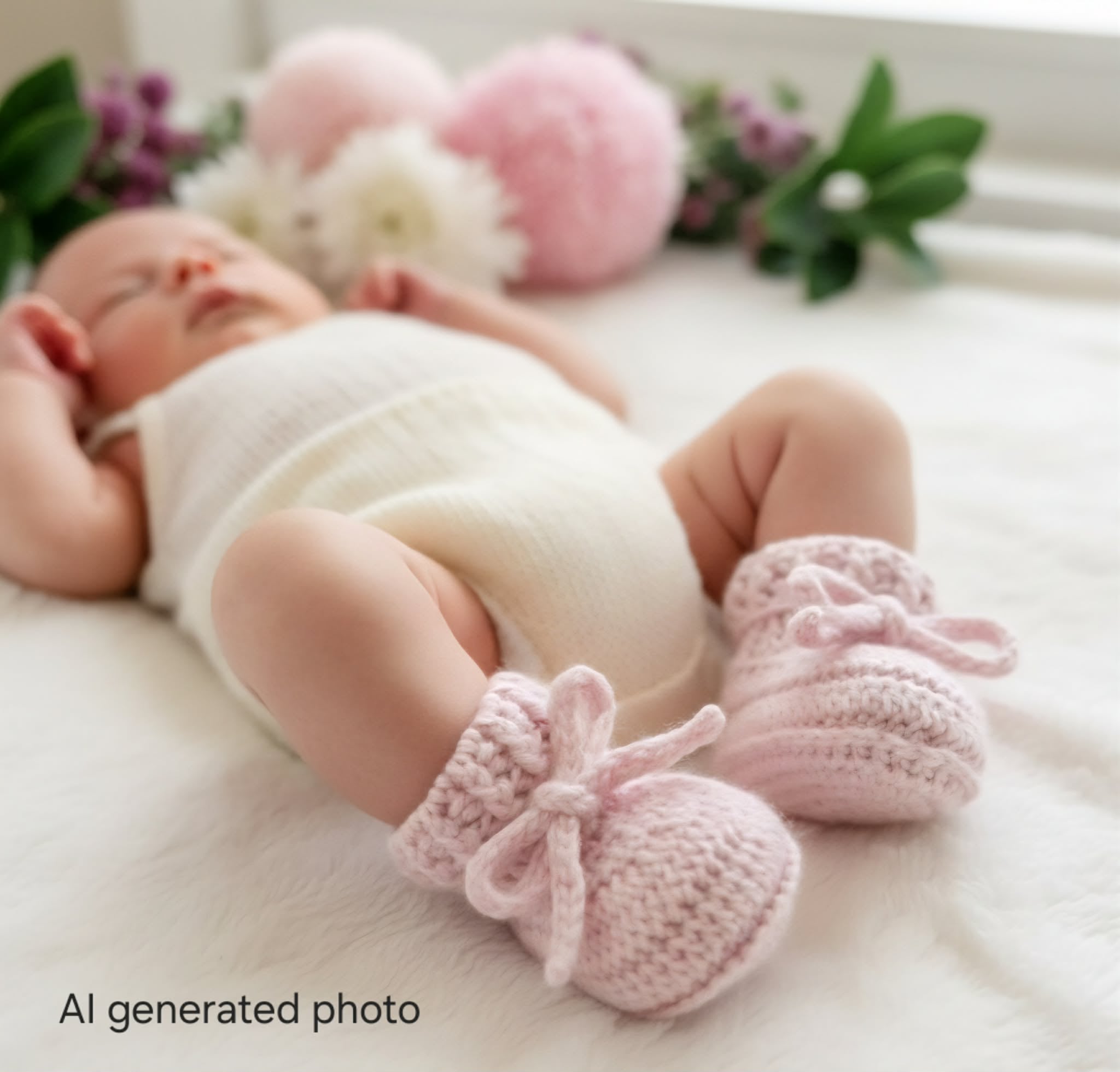 Baby Booties | Dusty Pink | Cuffed | Newborn | Crochet | Knit | Shoes | Socks