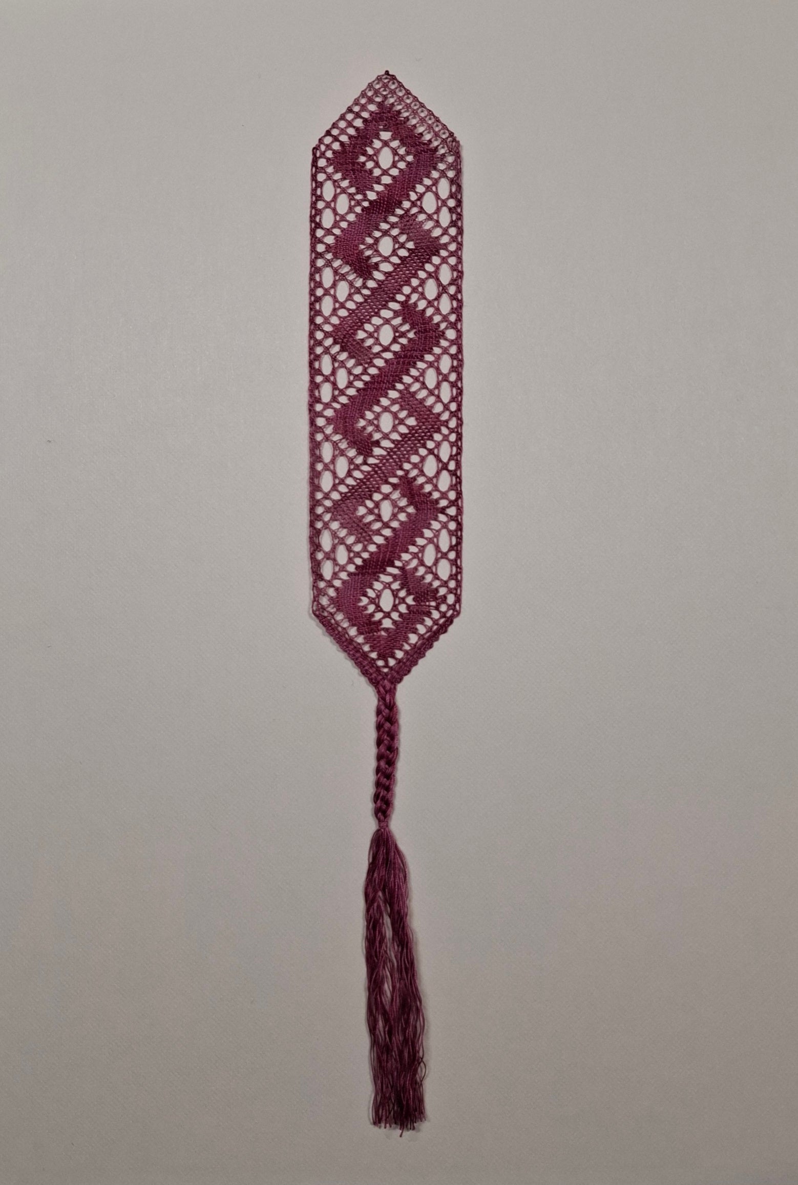 Plum Diamond trail Lace Bookmark