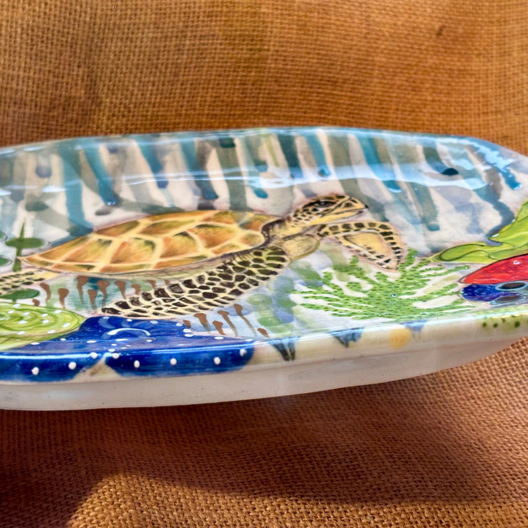 Handmade Sea Turtle Platter