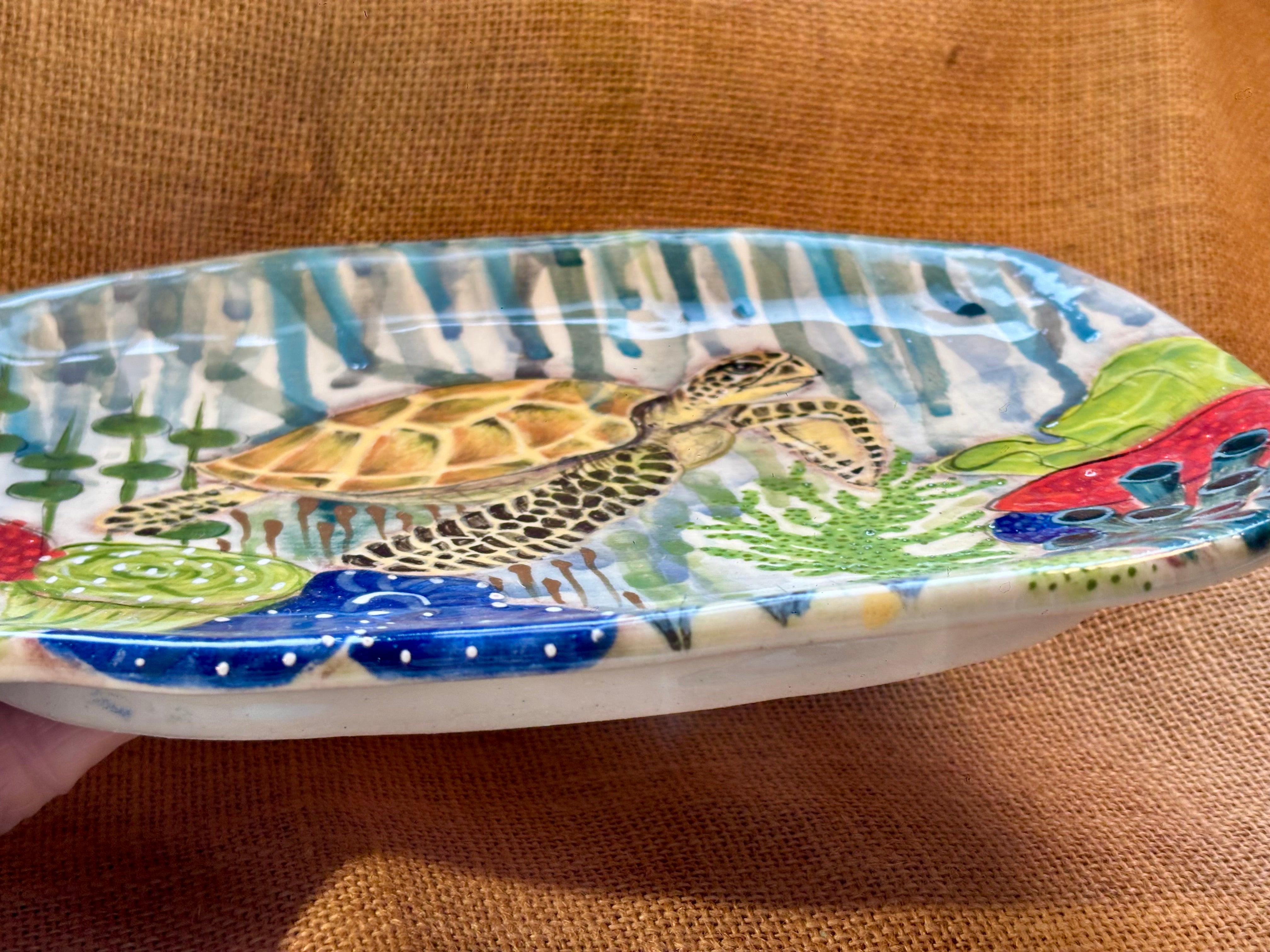 Handmade Sea Turtle Platter