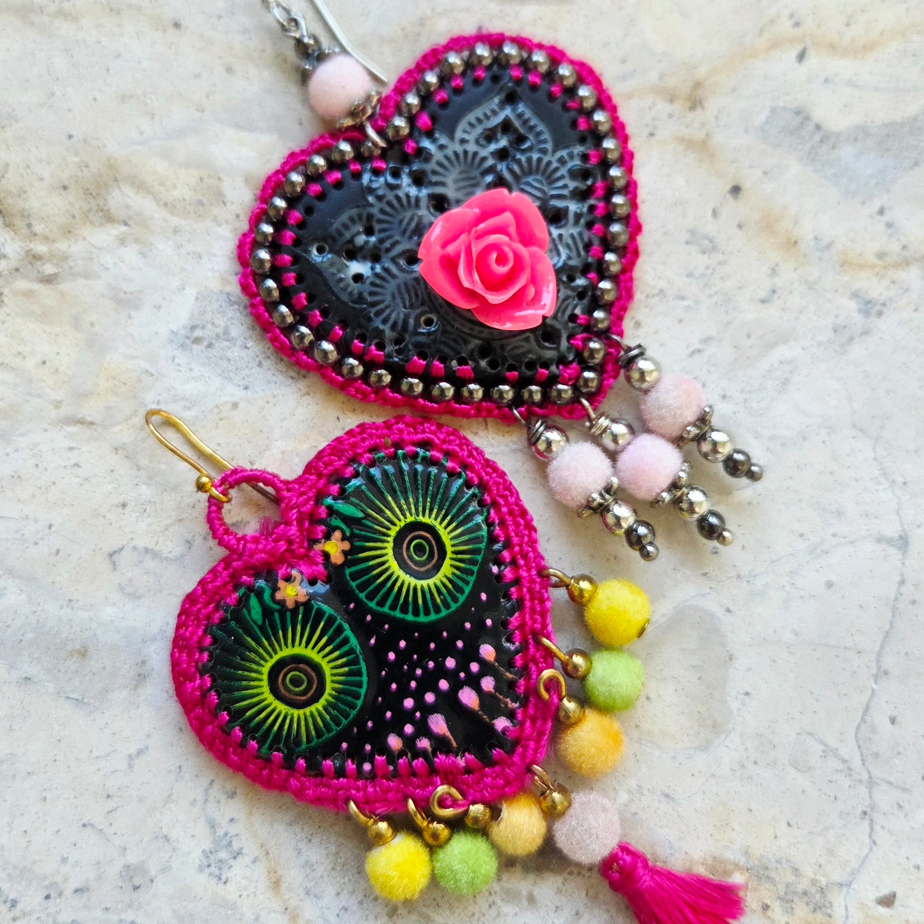 Mexican Heart Earrings