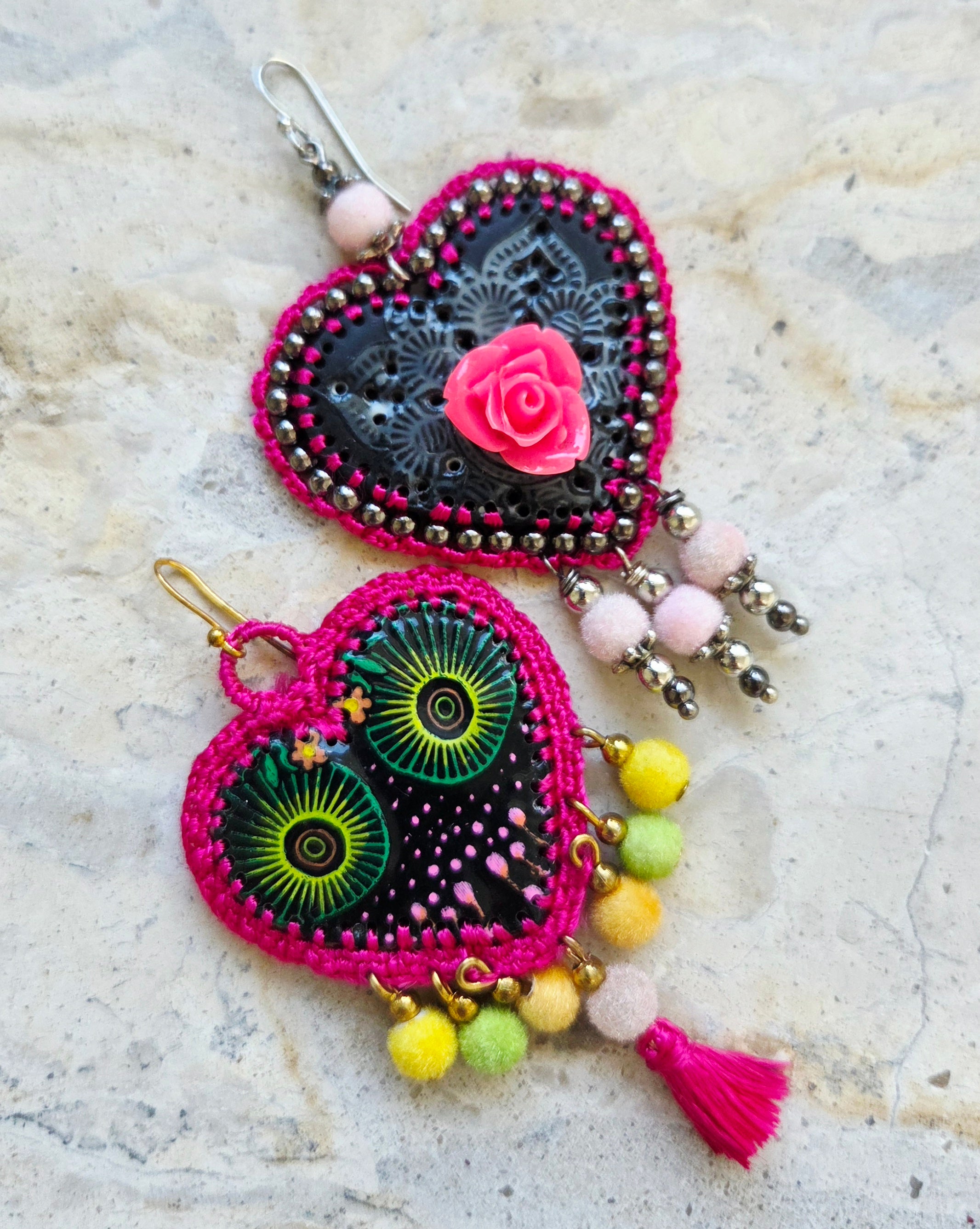 Mexican Heart Earrings