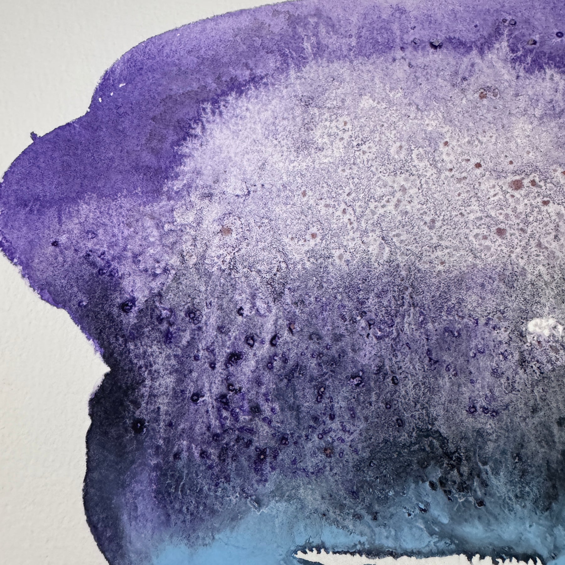 Original Abstract Watercolour - Where Evening Gathered
