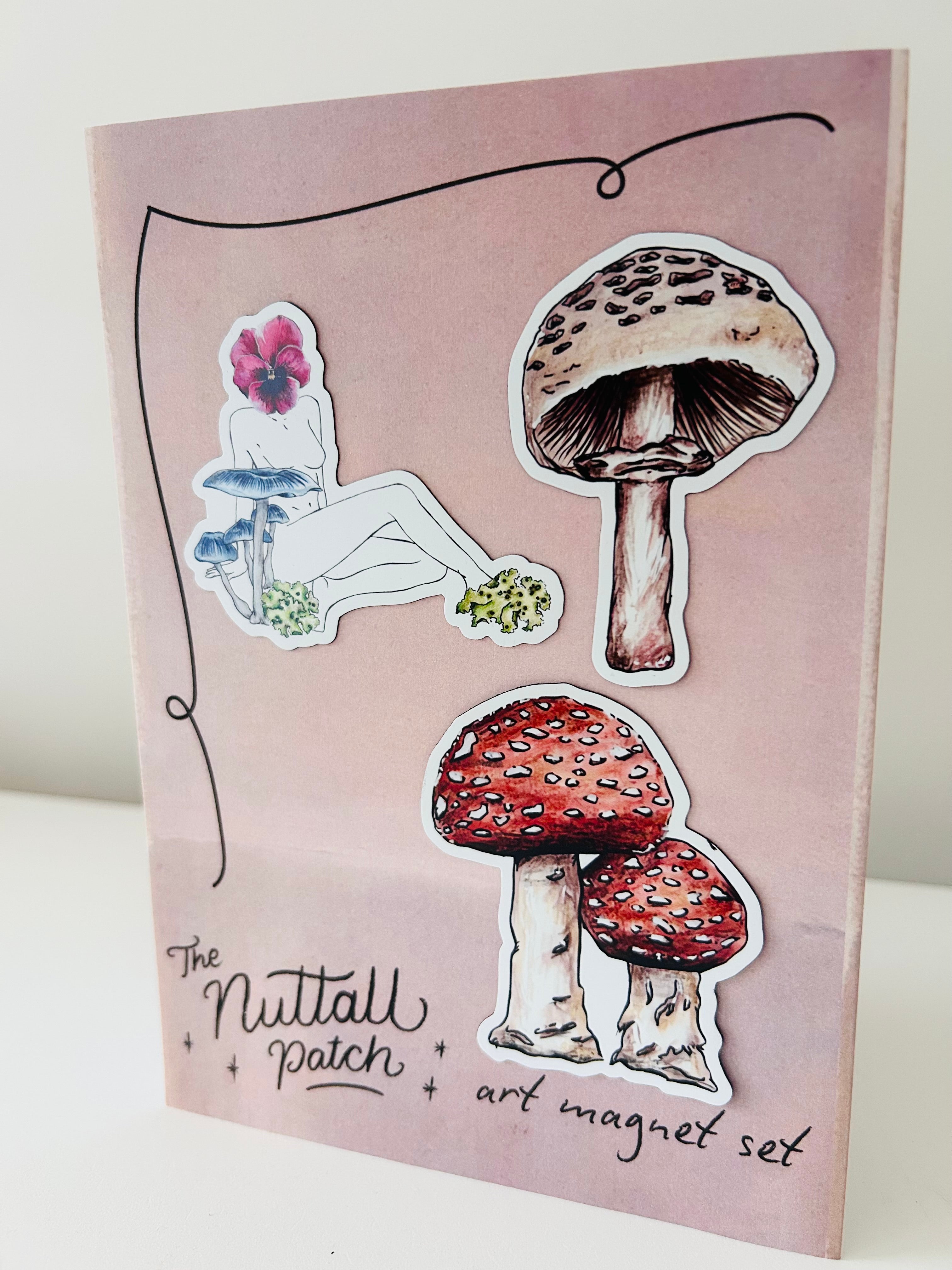 Art Magnet Set - Fungi is Female II