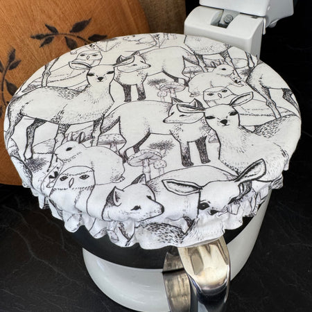 WOODLAND DEER ~ Reusable Fabric Bowl Cover