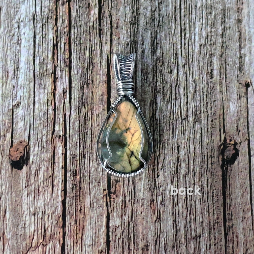 Sterling Silver Labradorite Pendant ~ Talisman of Magick