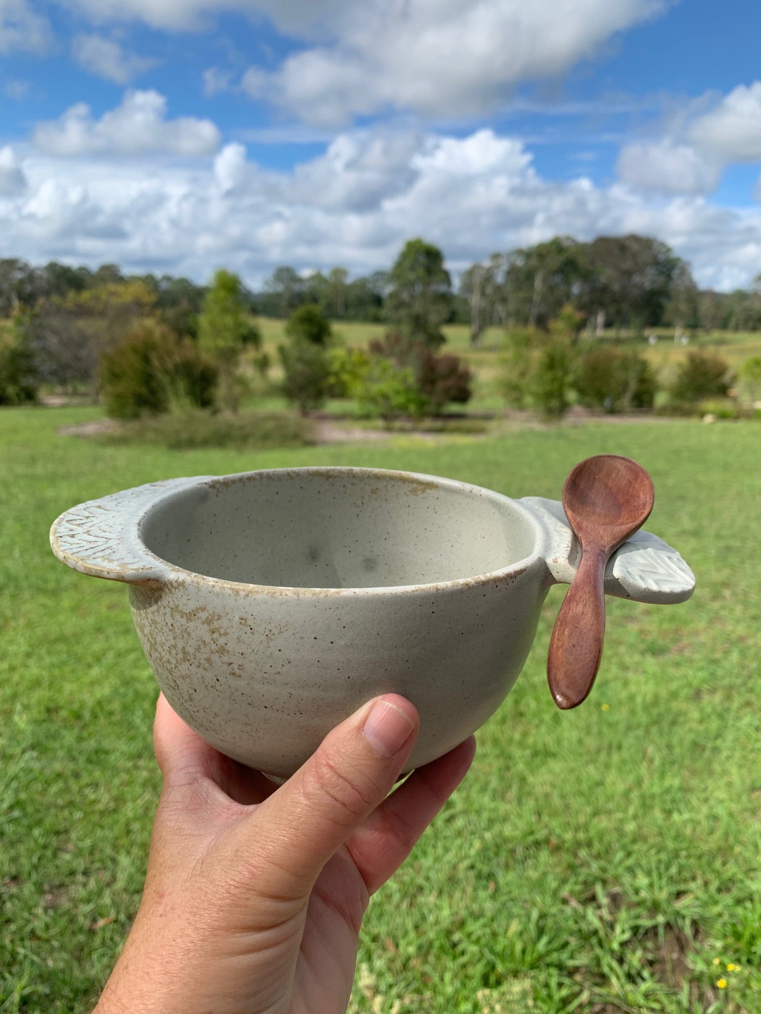 Morning Ritual Bowl - with handles and spoon