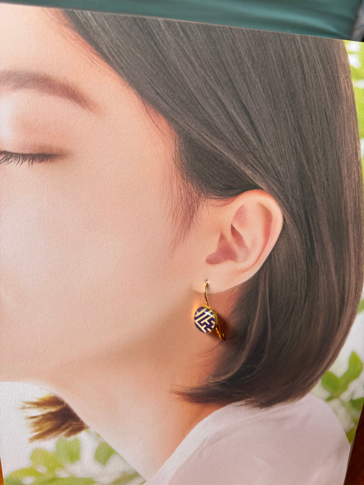 Japanese paper Resin earrings