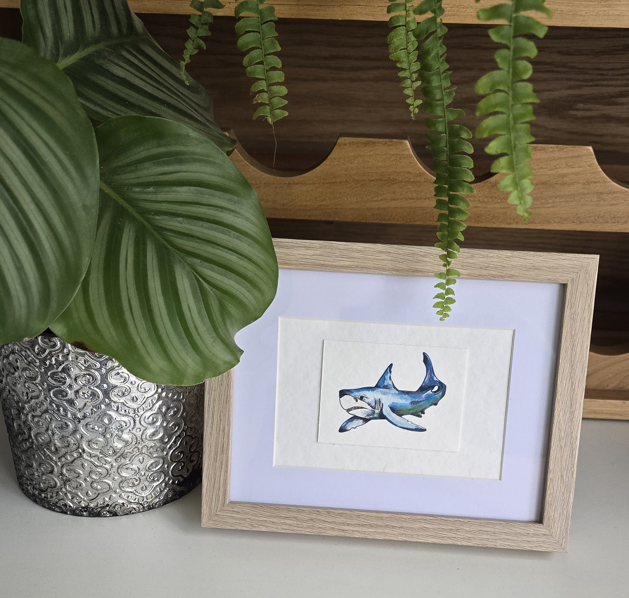 ACEO "Great White" Mini Artwork Print 2.5" x 3.5"