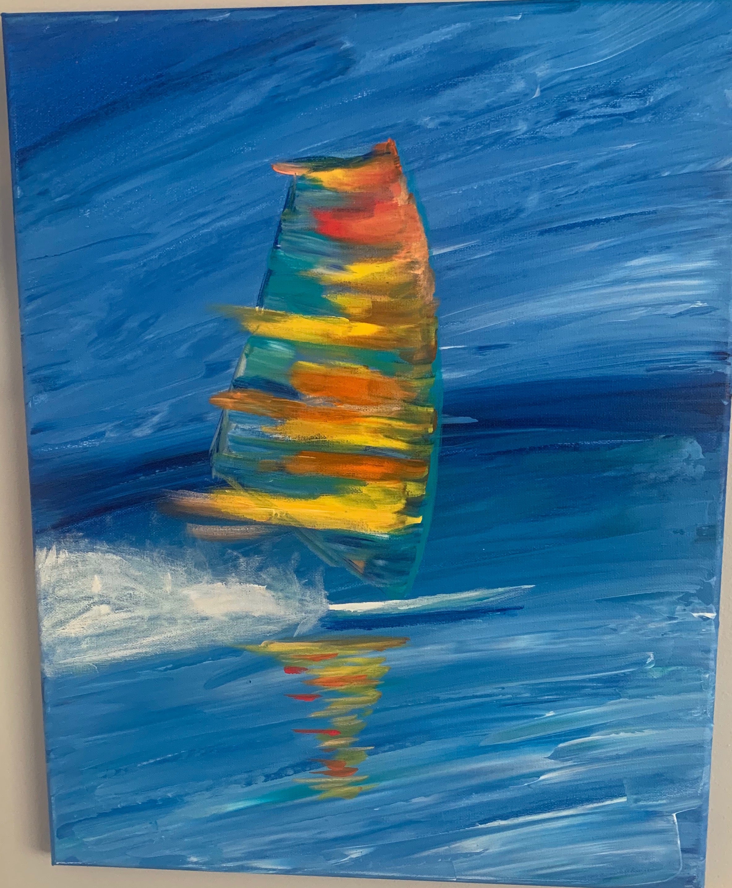 Windsurfer Wall Art Water Surf Seascape