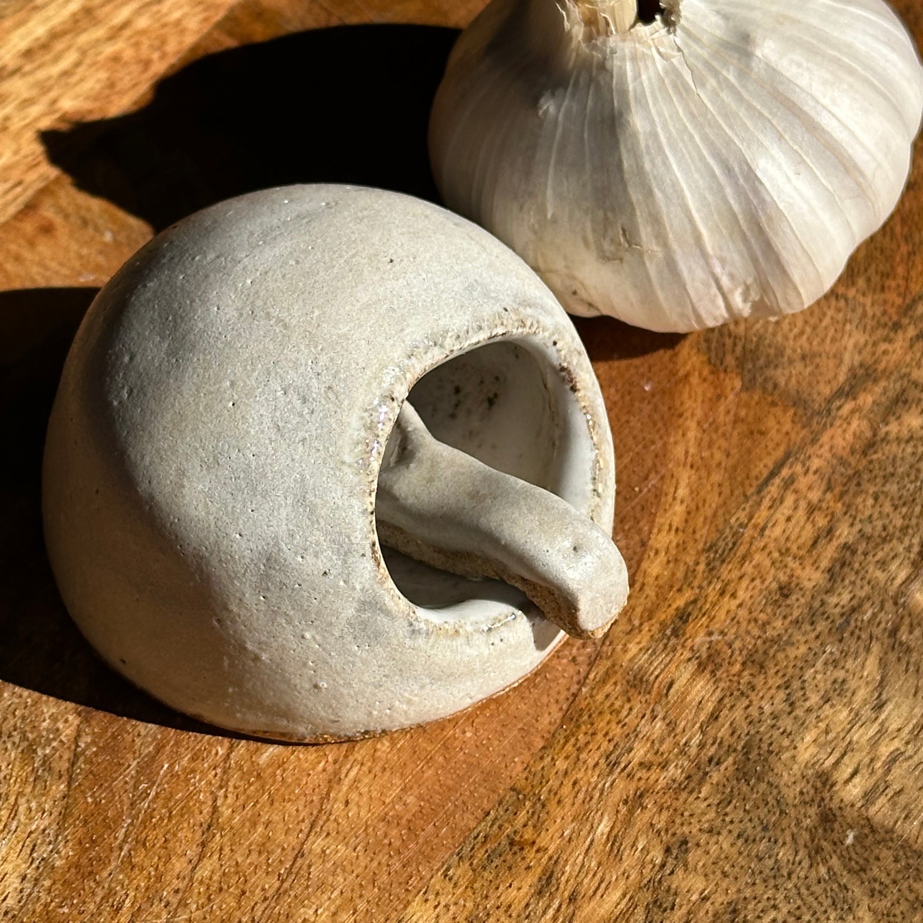 Pinch Of Salt Cellar - Handmade Ceramic salt/spice pot and spoon