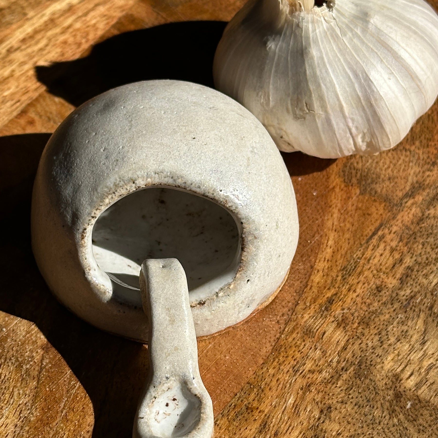 Pinch Of Salt Cellar - Handmade Ceramic salt/spice pot and spoon
