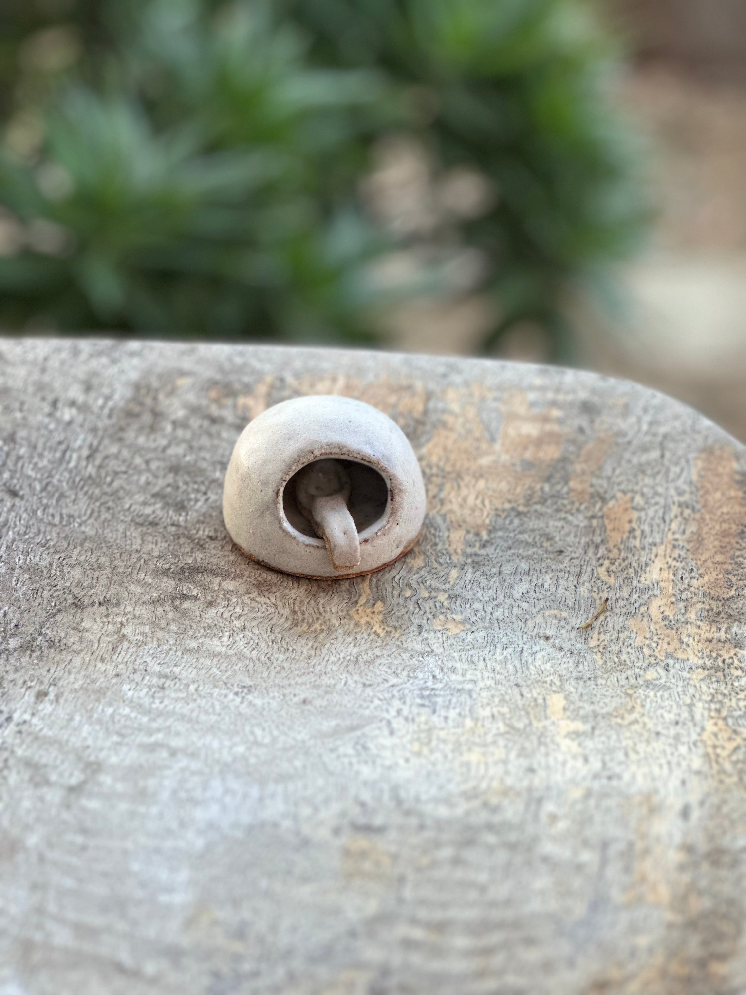 Pinch Of Salt Cellar - Handmade Ceramic salt/spice pot and spoon