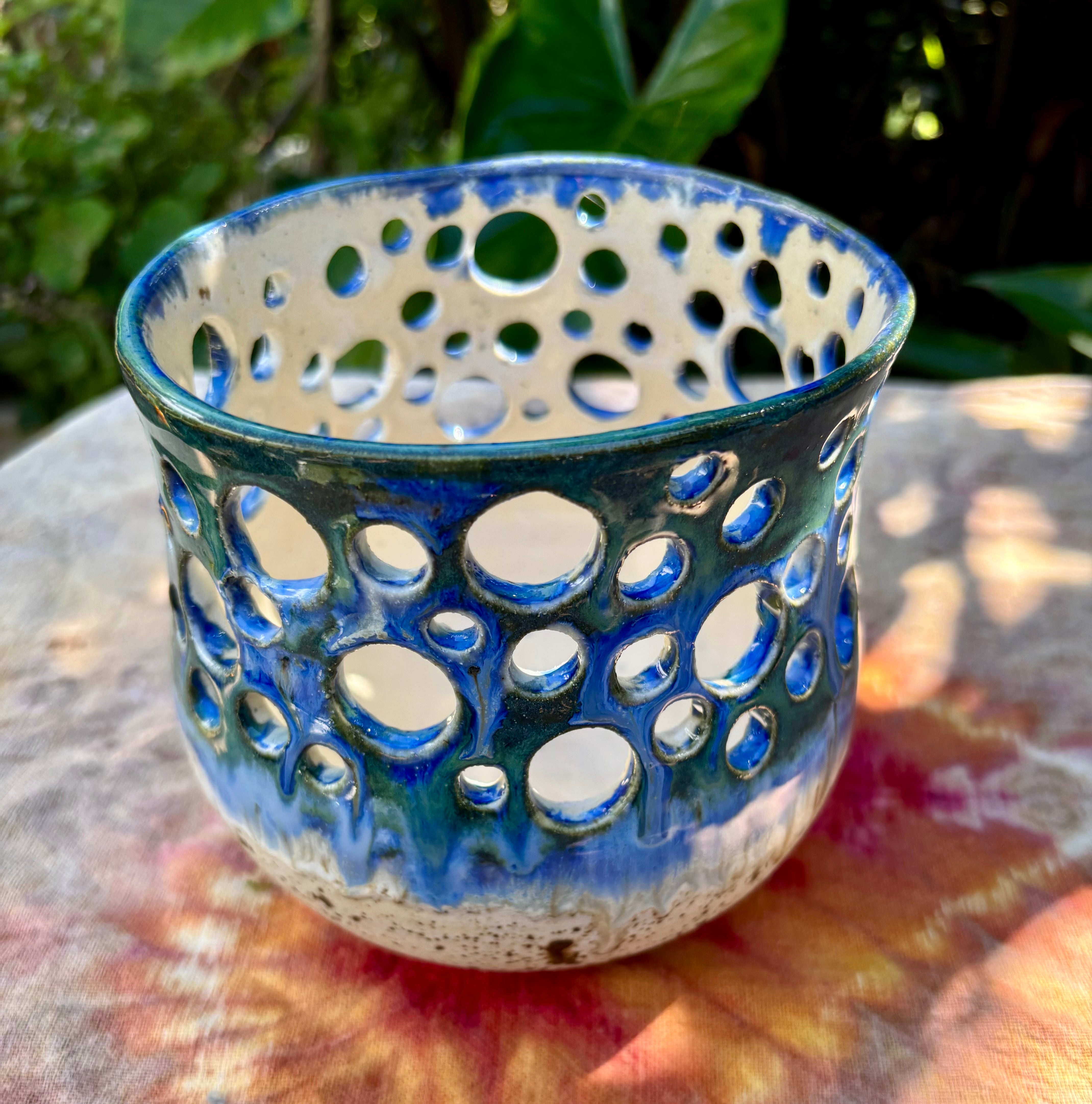Beachy Handmade candle holders