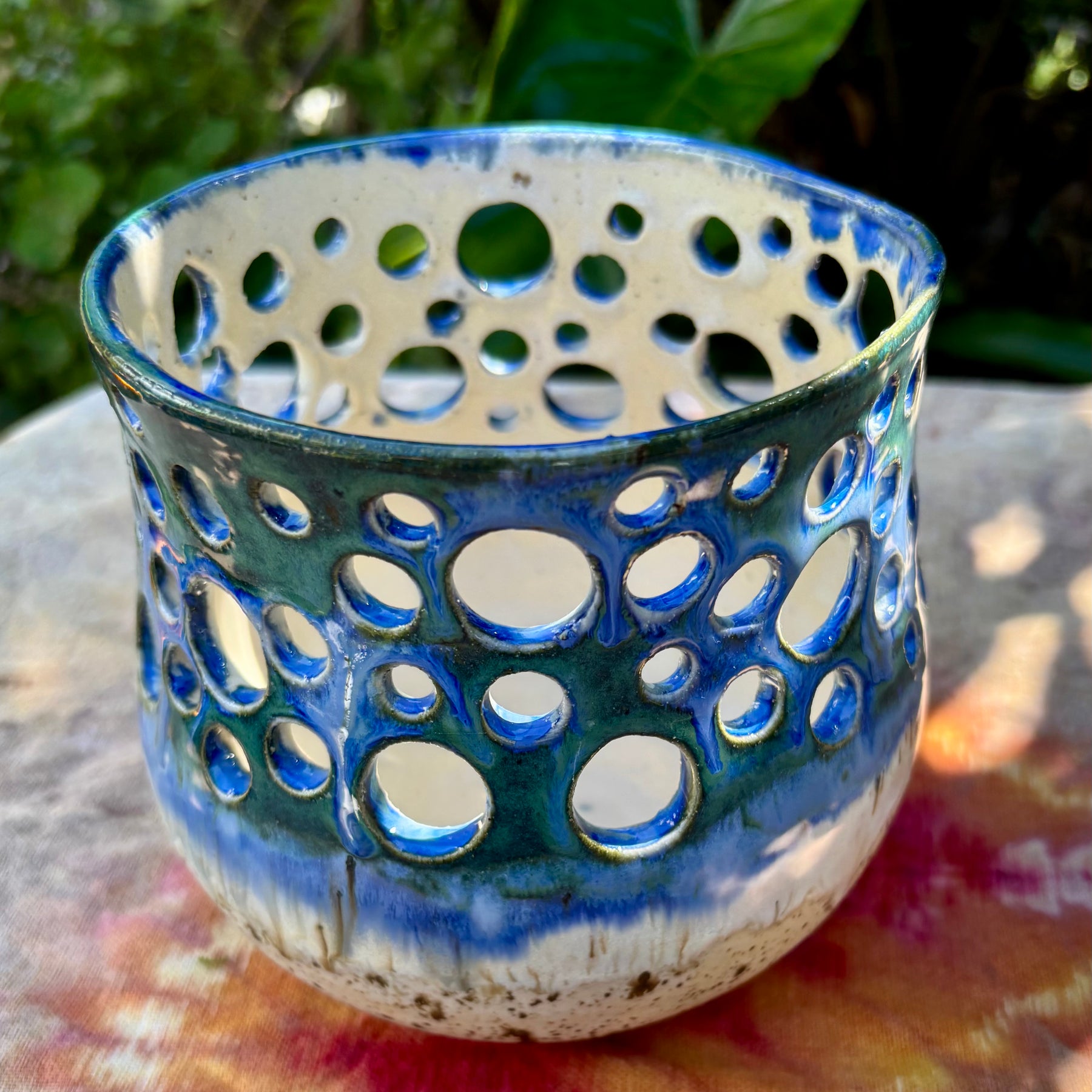 Beachy Handmade candle holders
