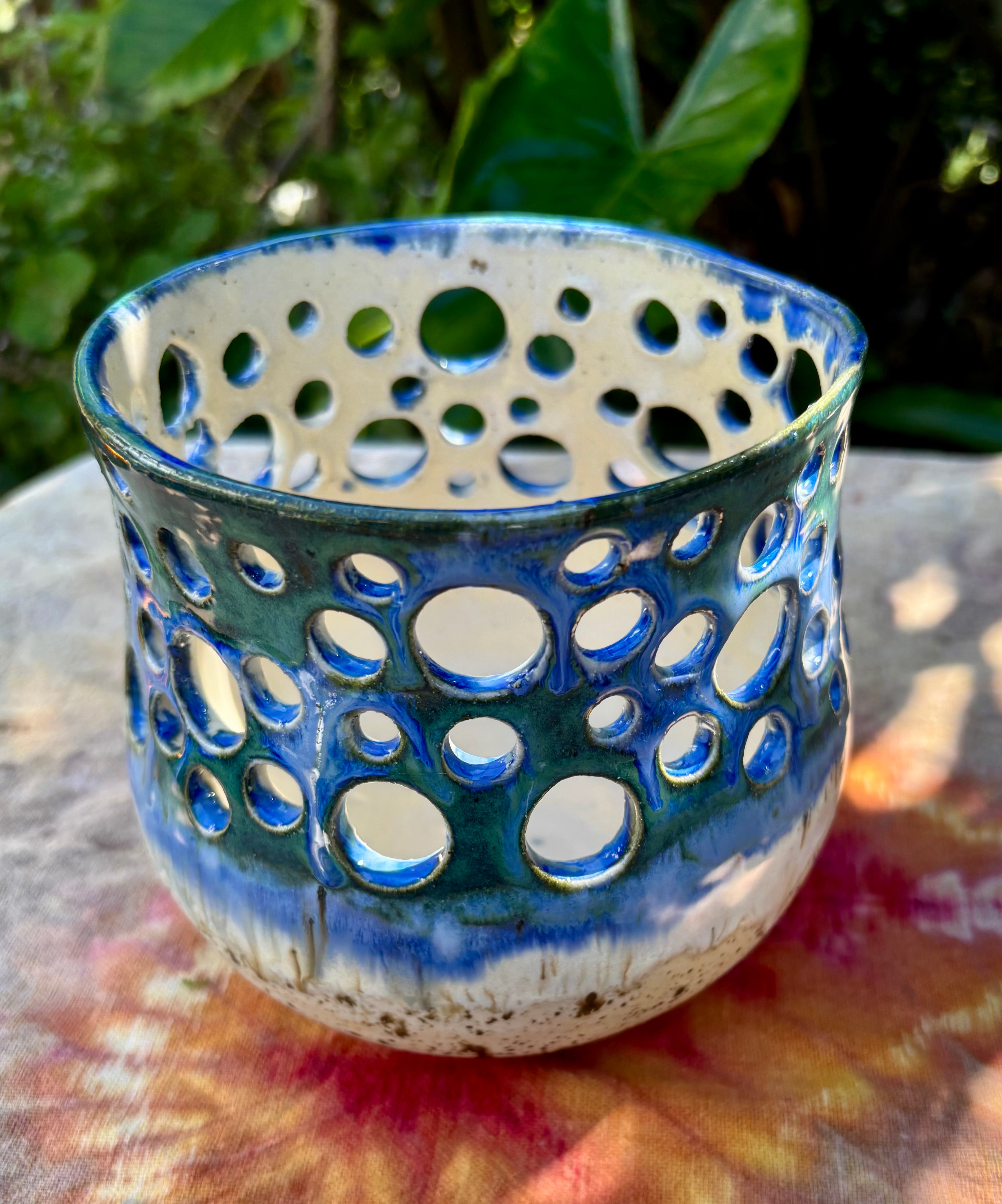 Beachy Handmade candle holders