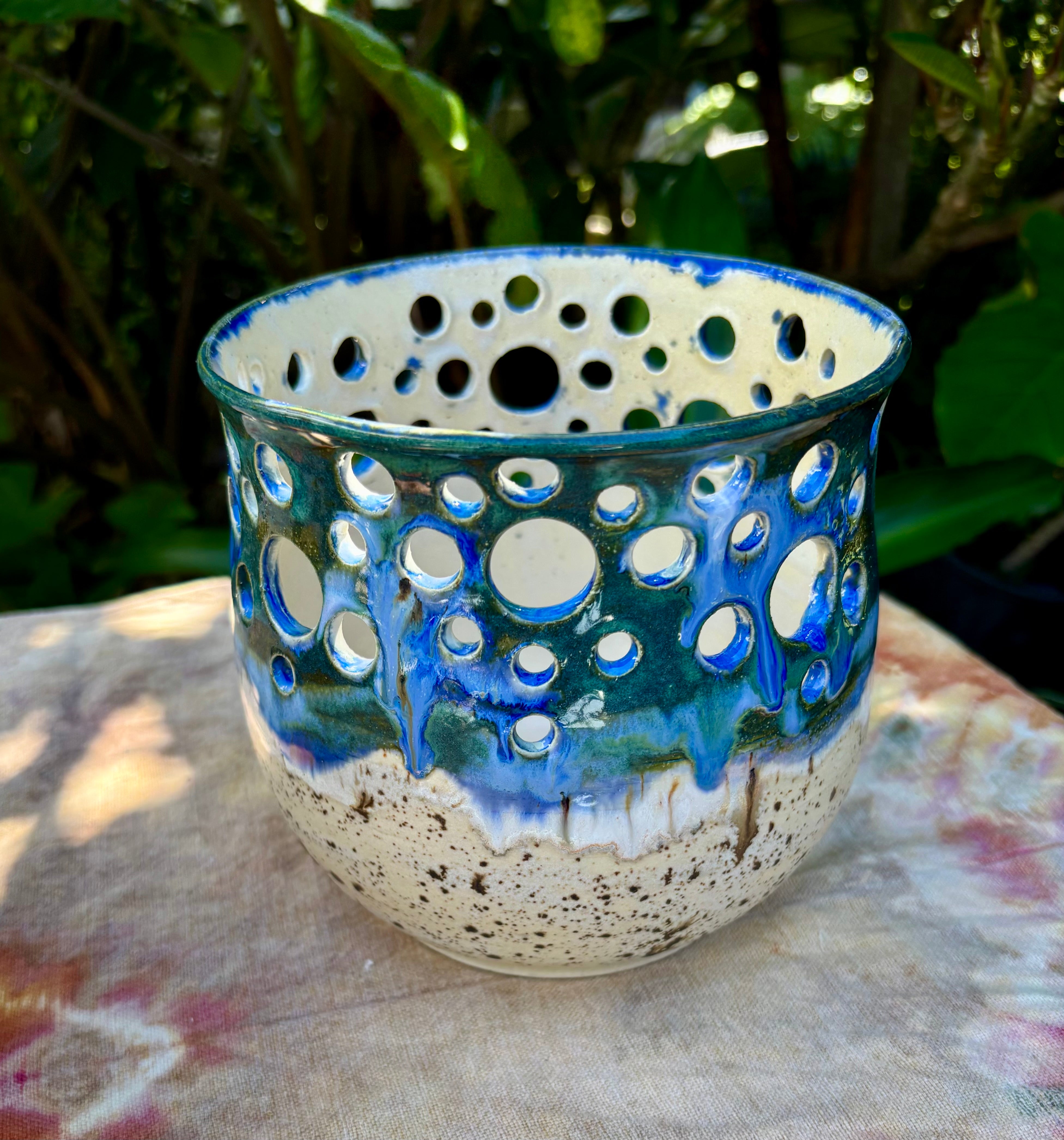 Beachy Handmade candle holders