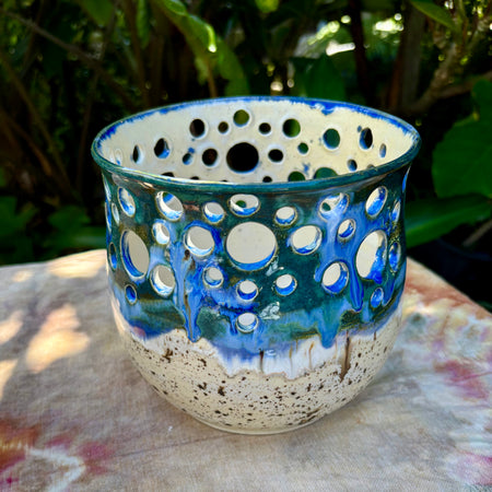 Beachy Handmade candle holders