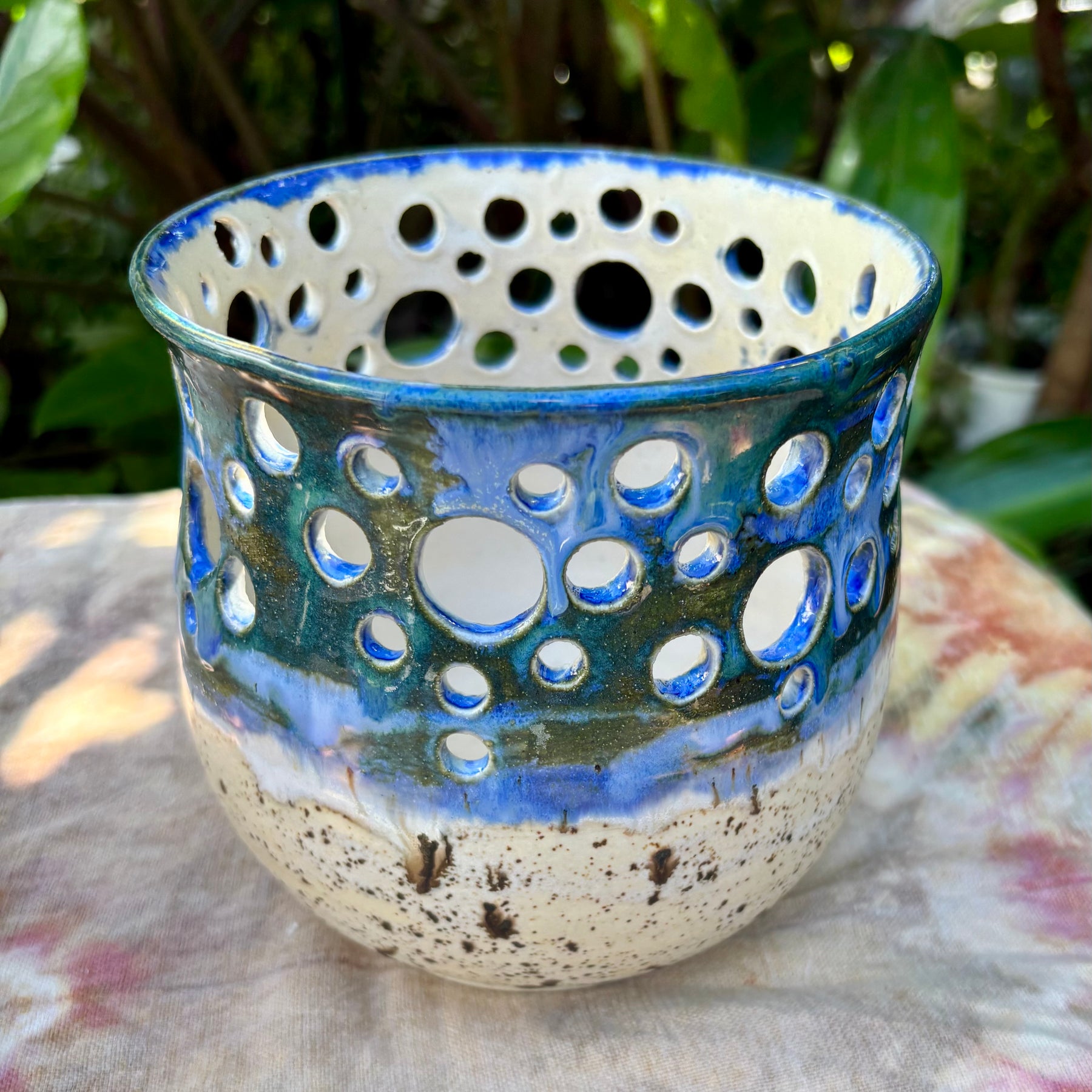 Beachy Handmade candle holders