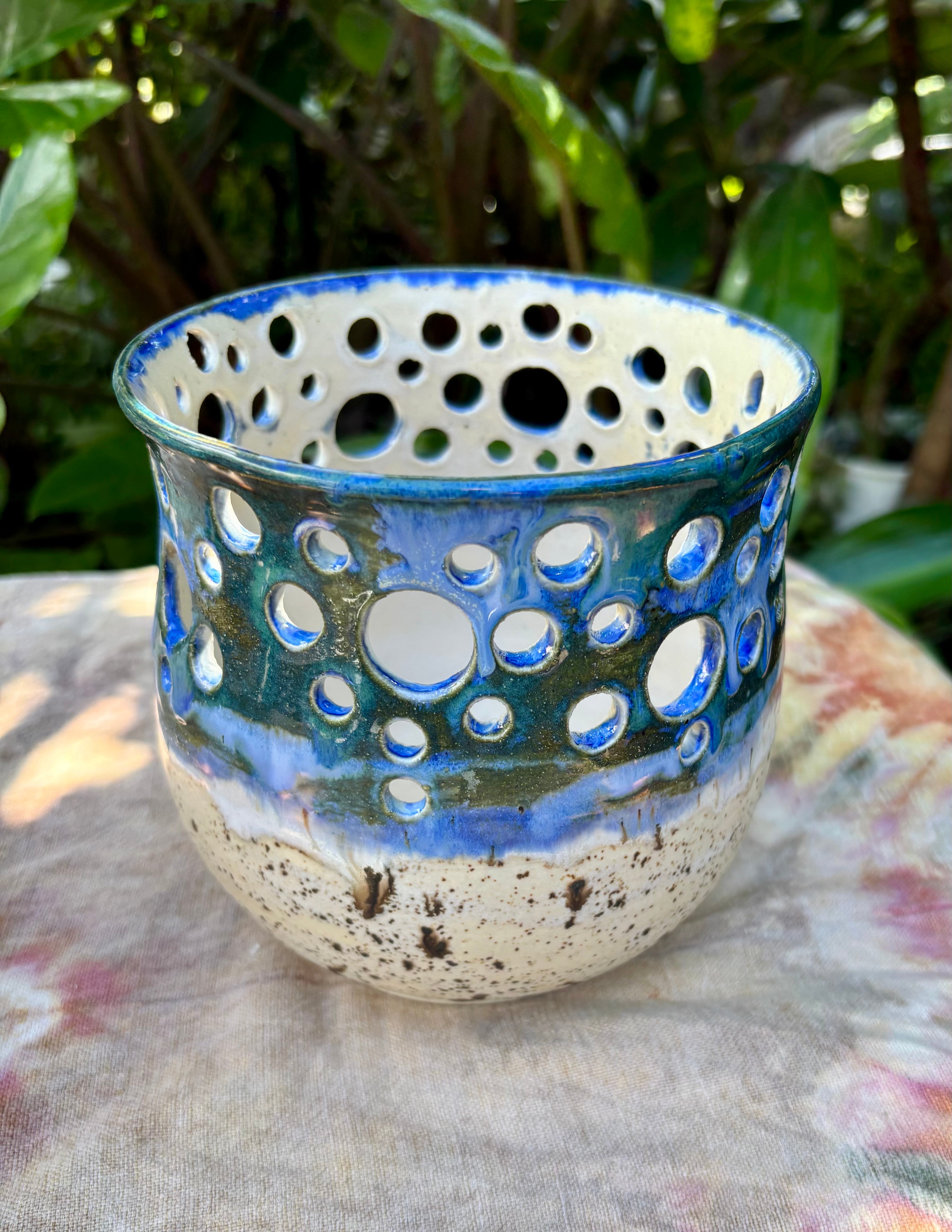 Beachy Handmade candle holders