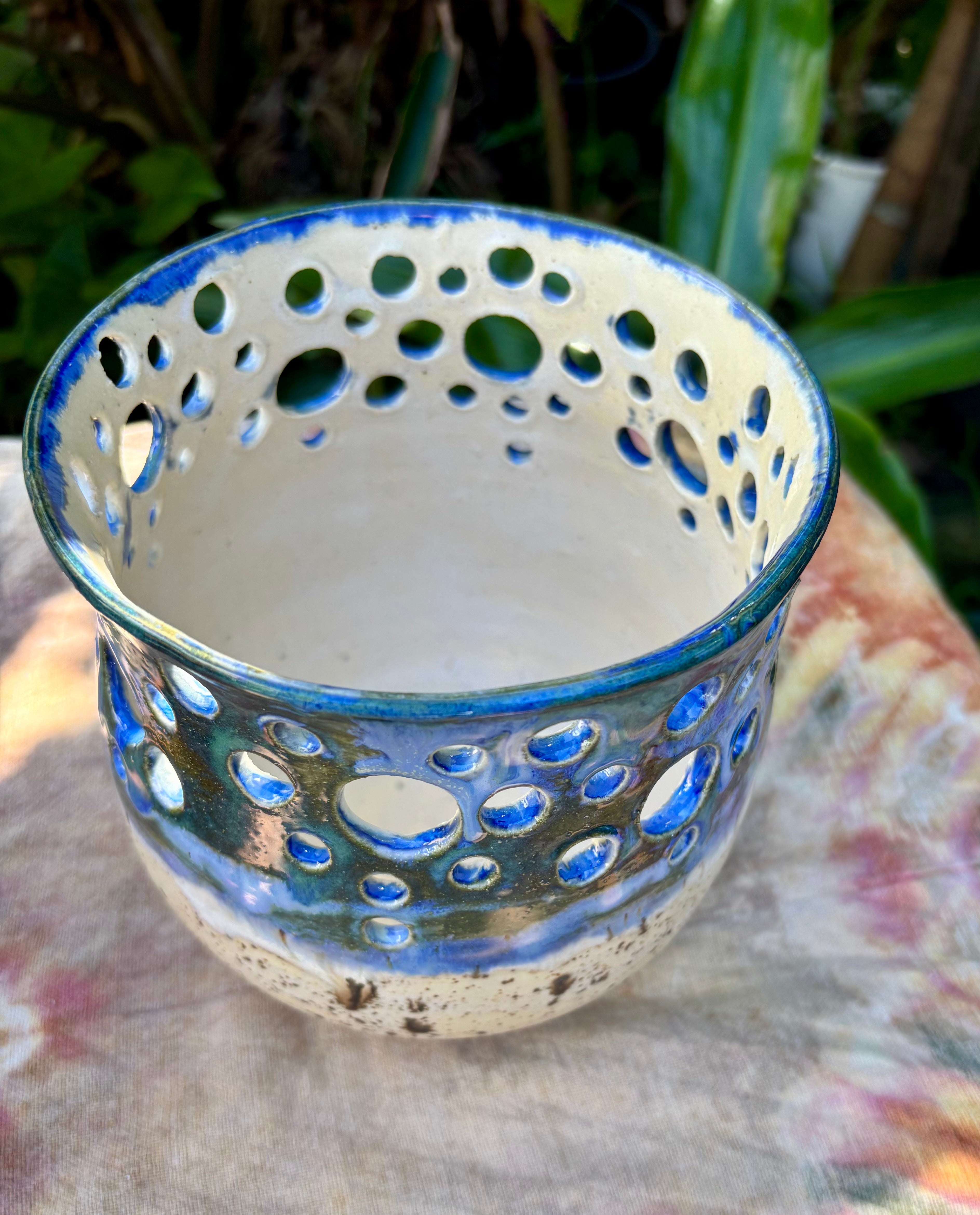 Beachy Handmade candle holders