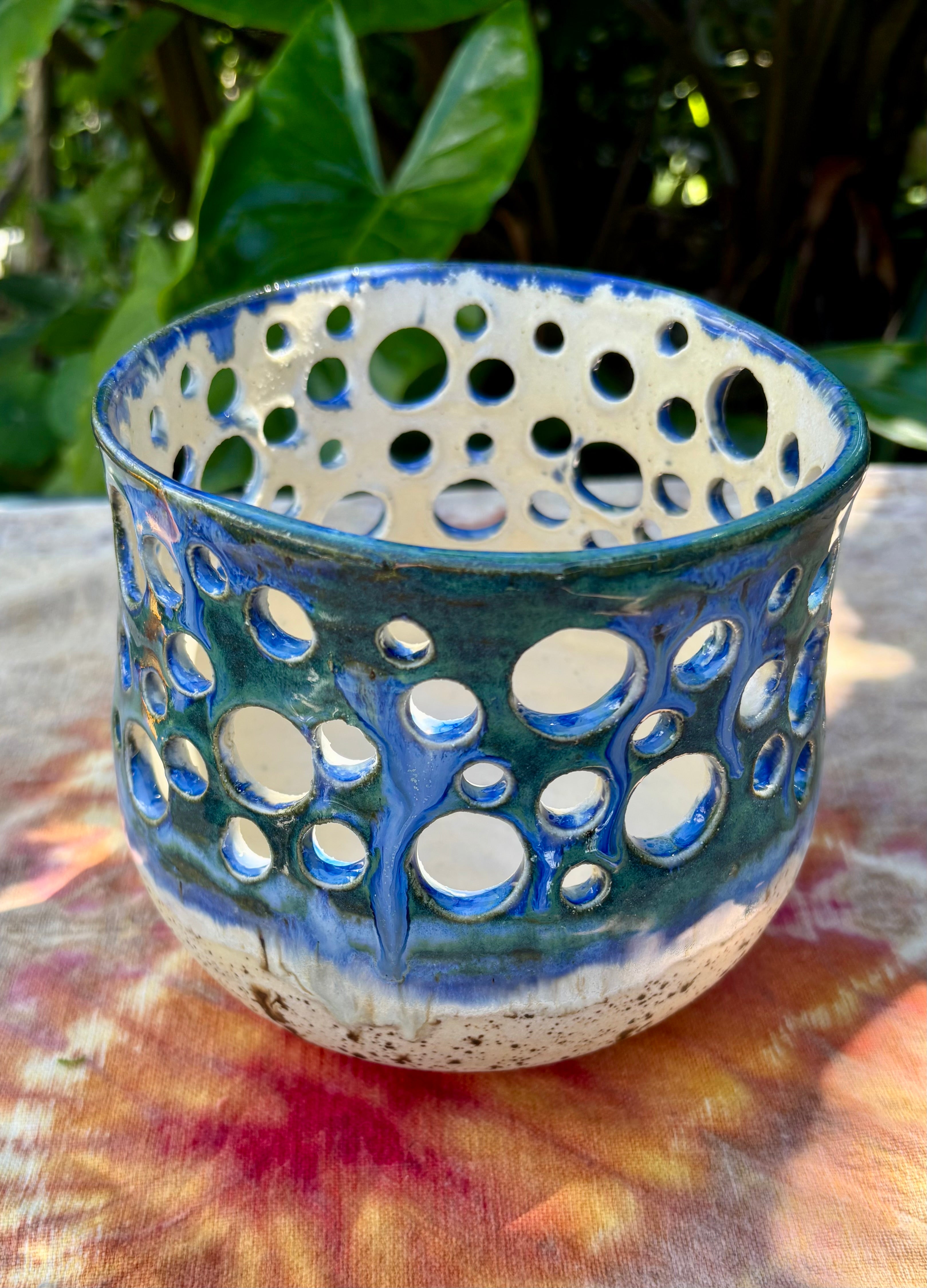 Beachy Handmade candle holders
