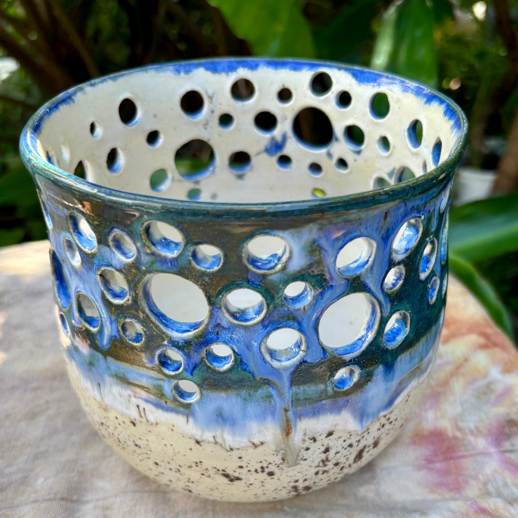 Beachy Handmade candle holders