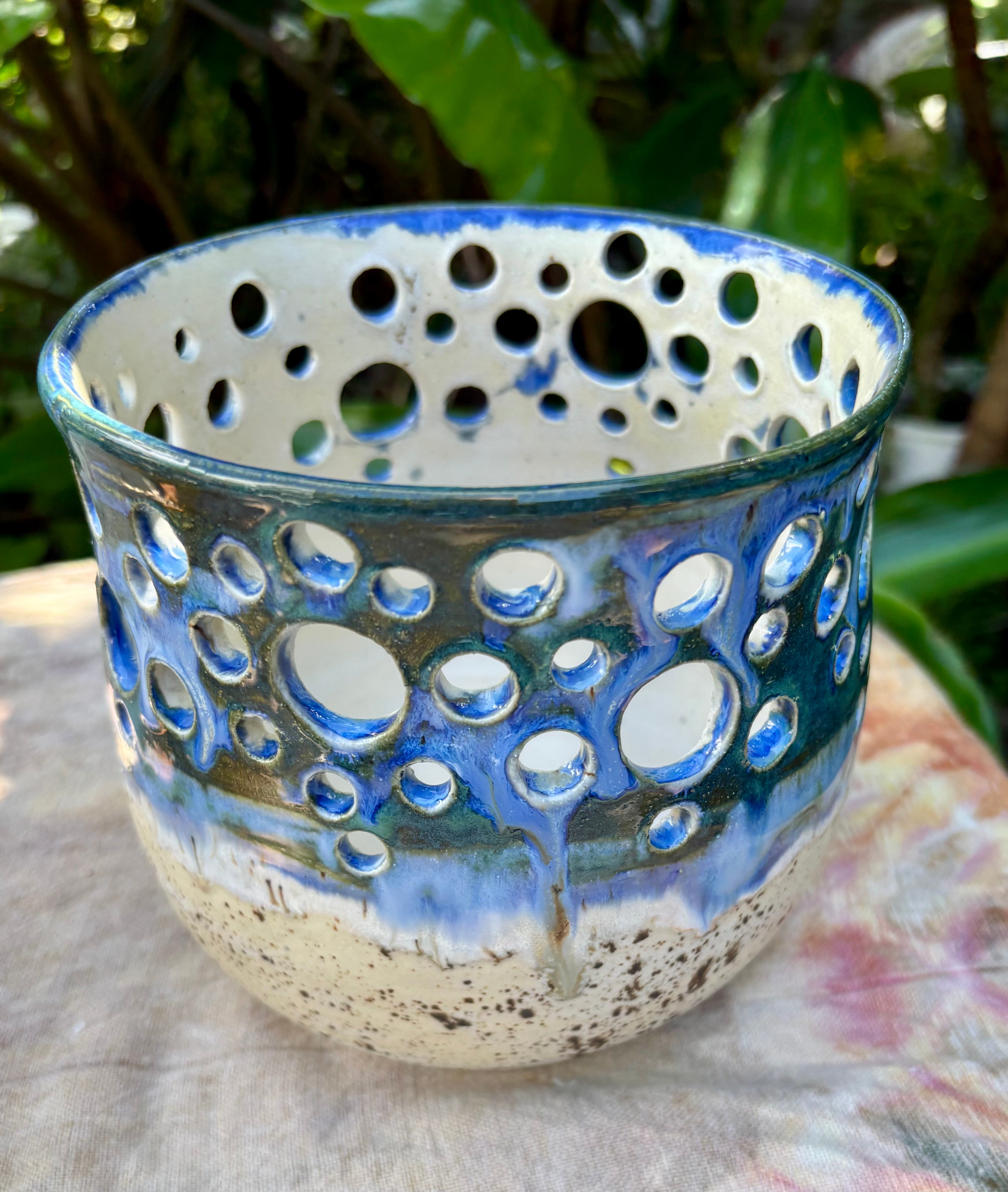 Beachy Handmade candle holders
