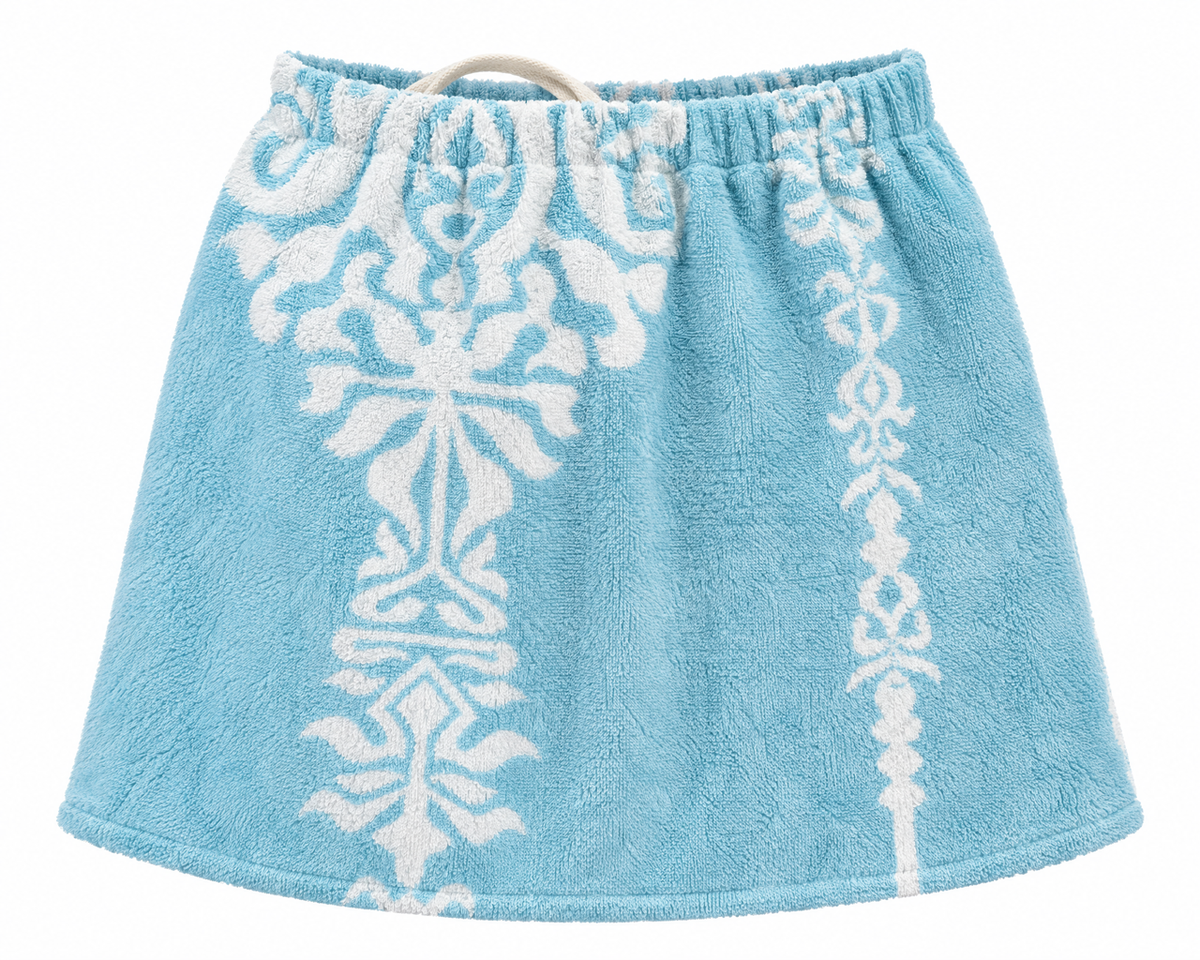 Upcycled Towelling Skirt - Sz Medium (10-12)