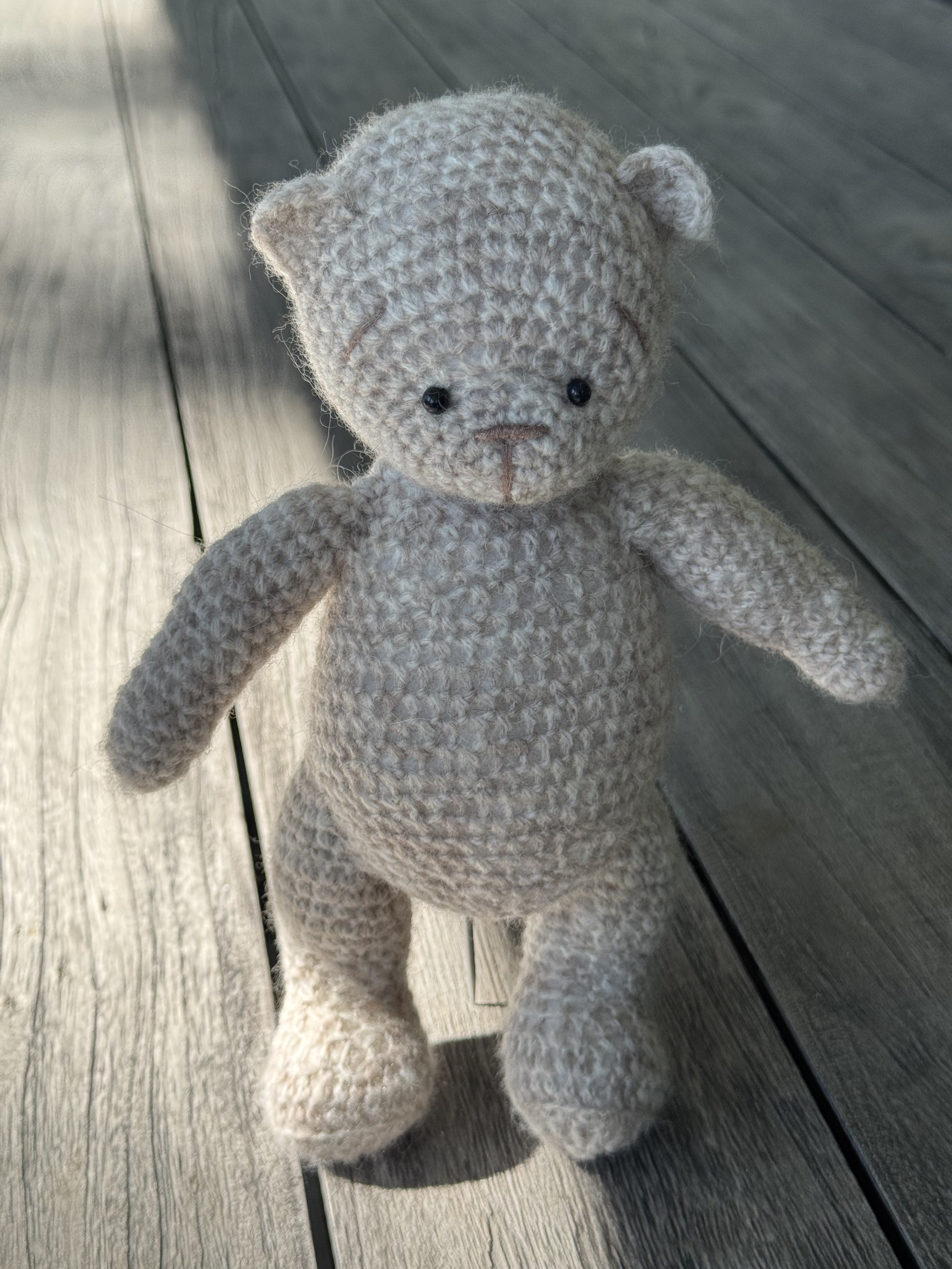 Handmade Amigurumi Bear with Two Outfits Toy 🐻🐰
