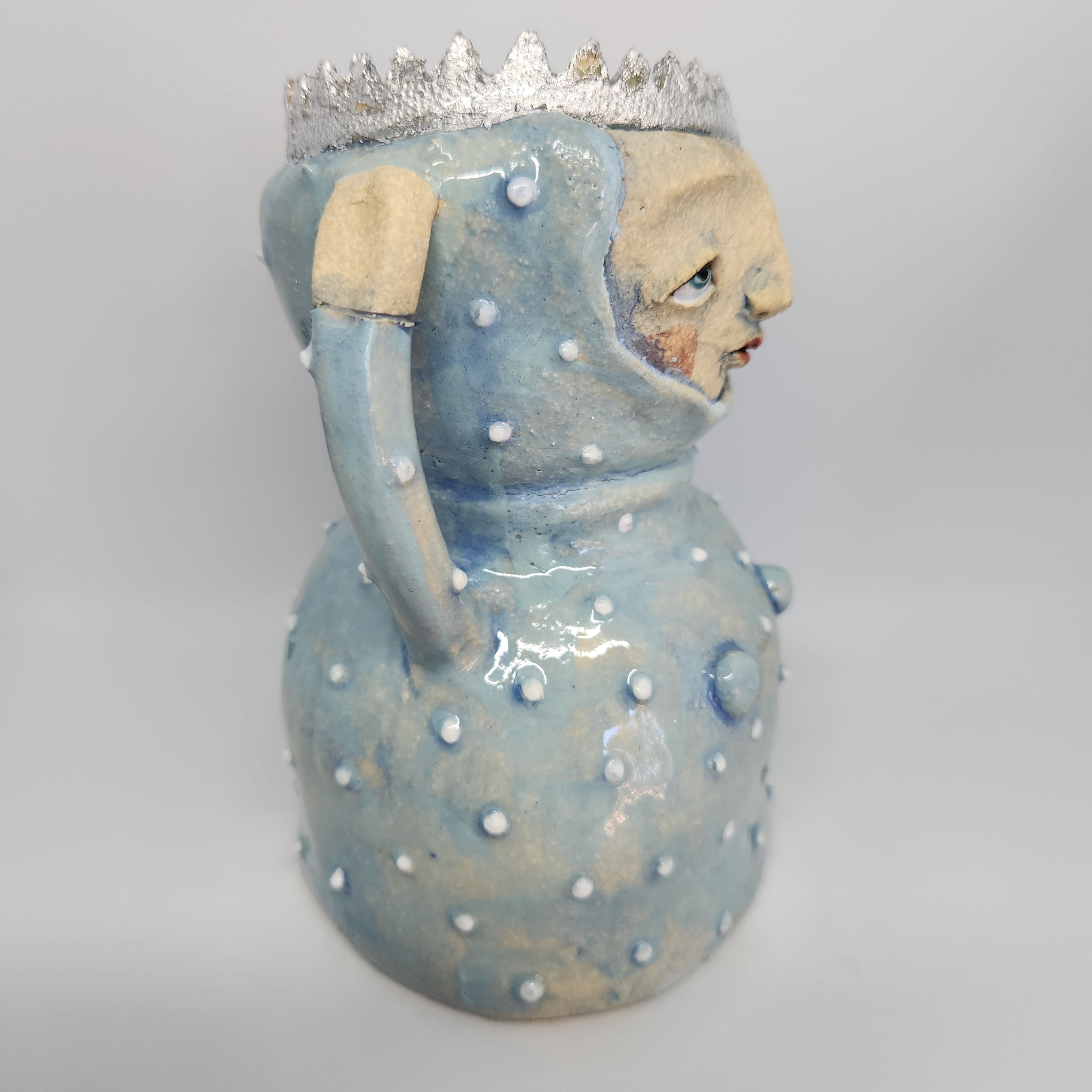 Queen, candlestick, blue, gift