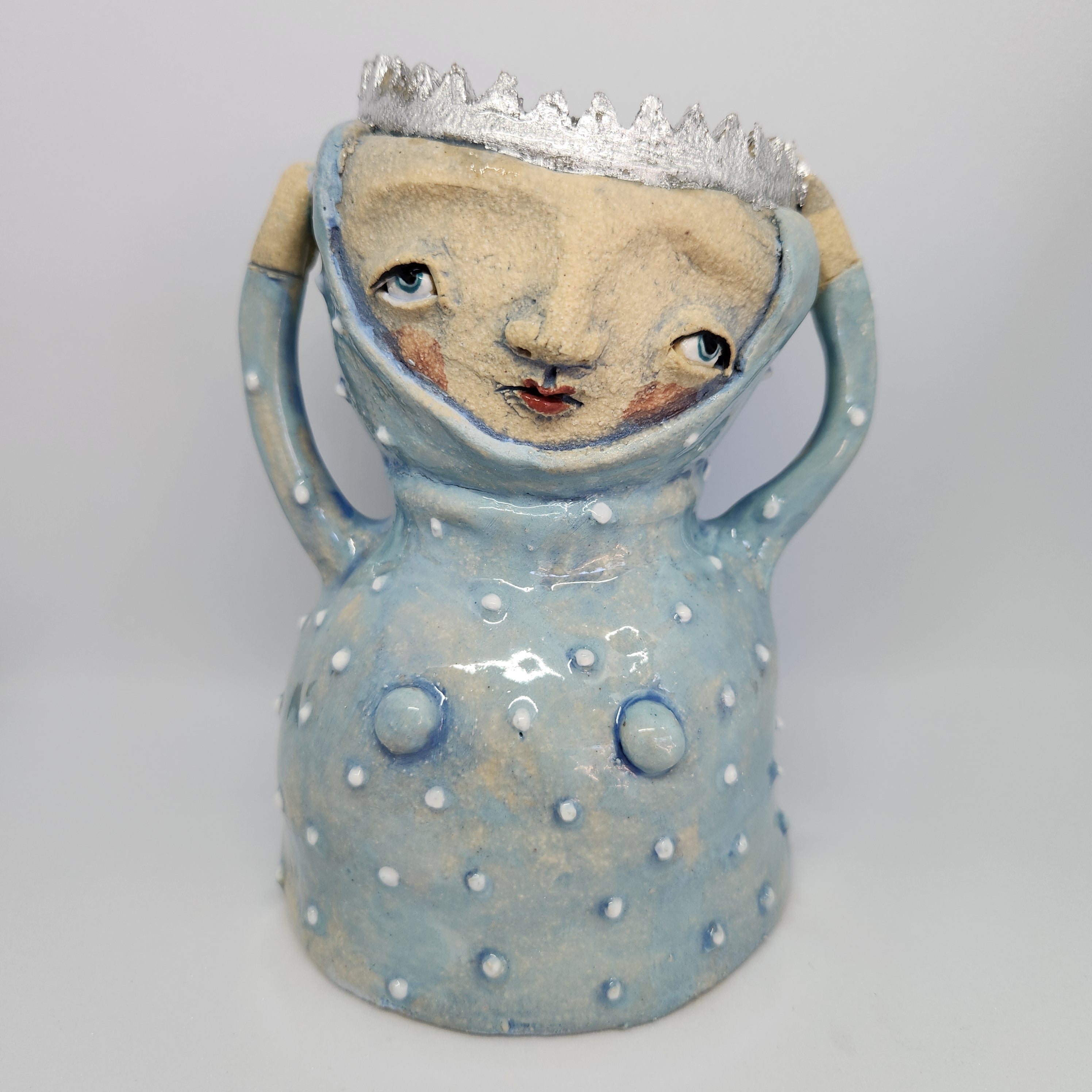 Queen, candlestick, blue, gift