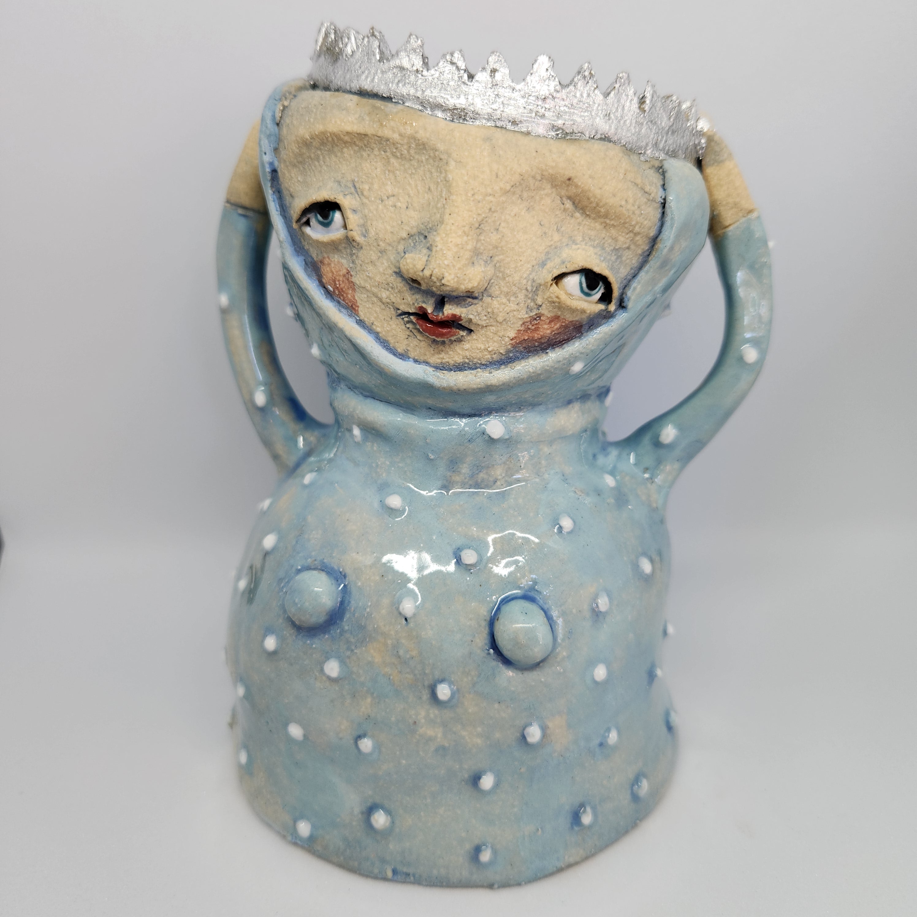 Queen, candlestick, blue, gift