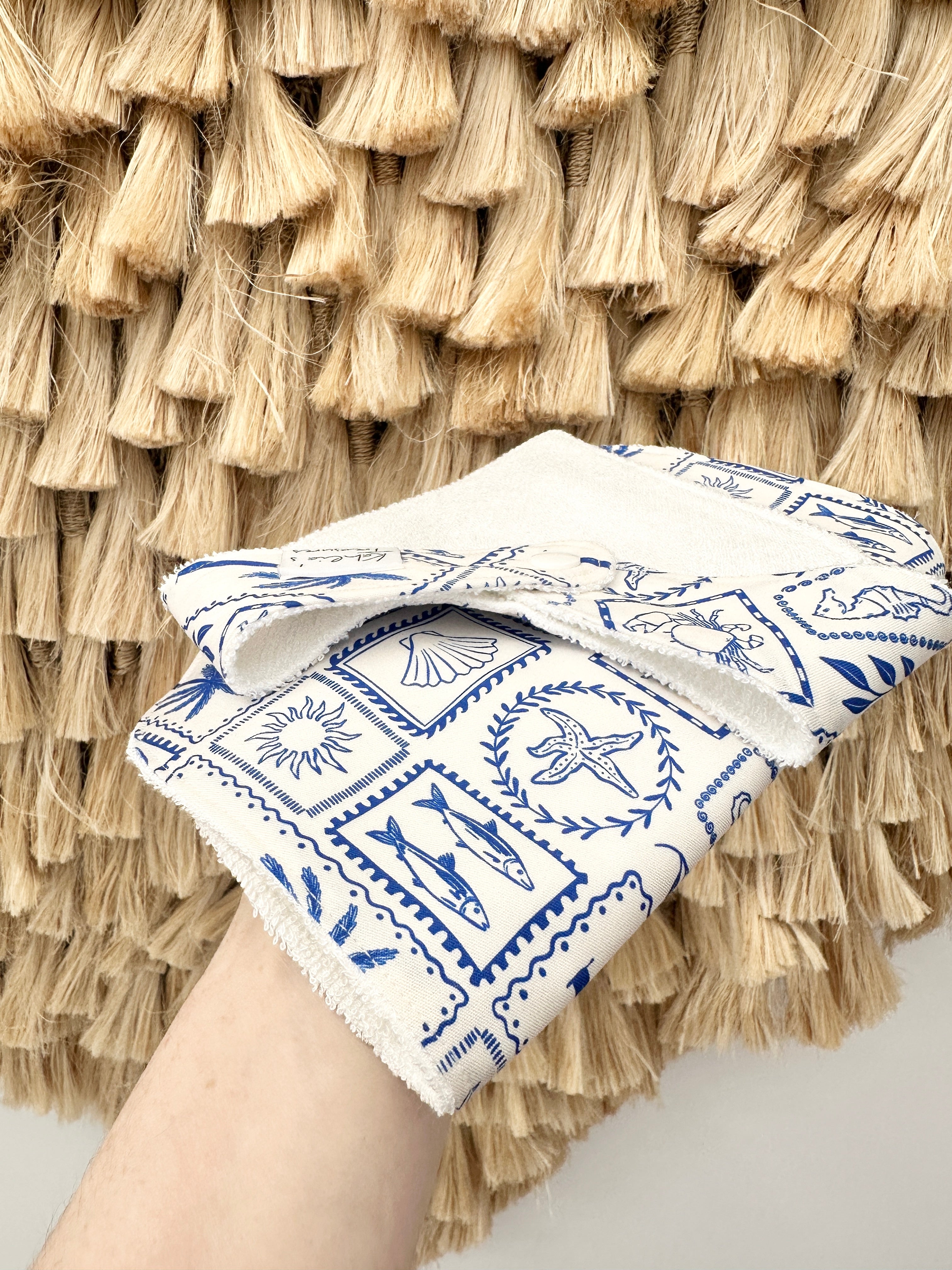 Dolce blue bandana bib