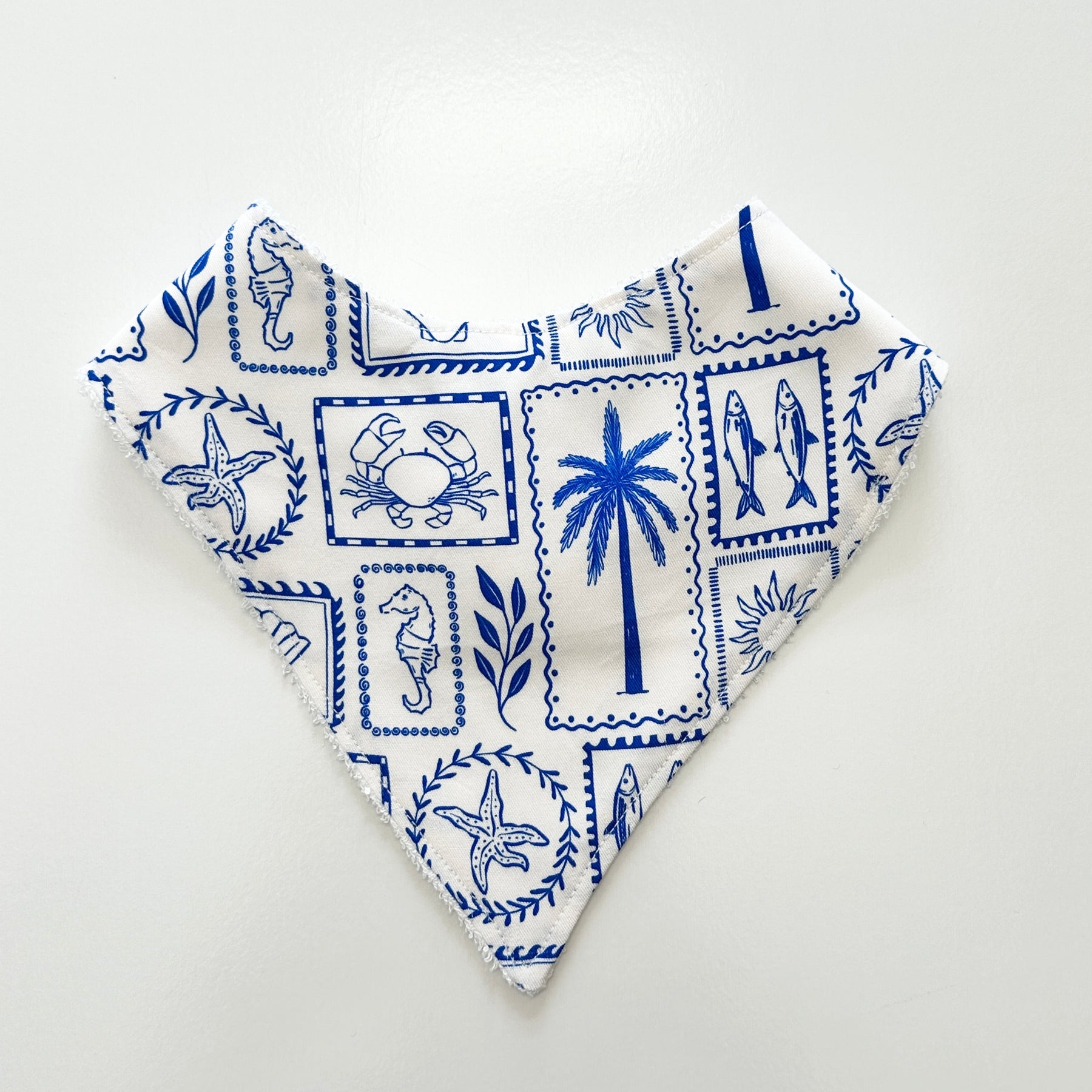 Dolce blue bandana bib