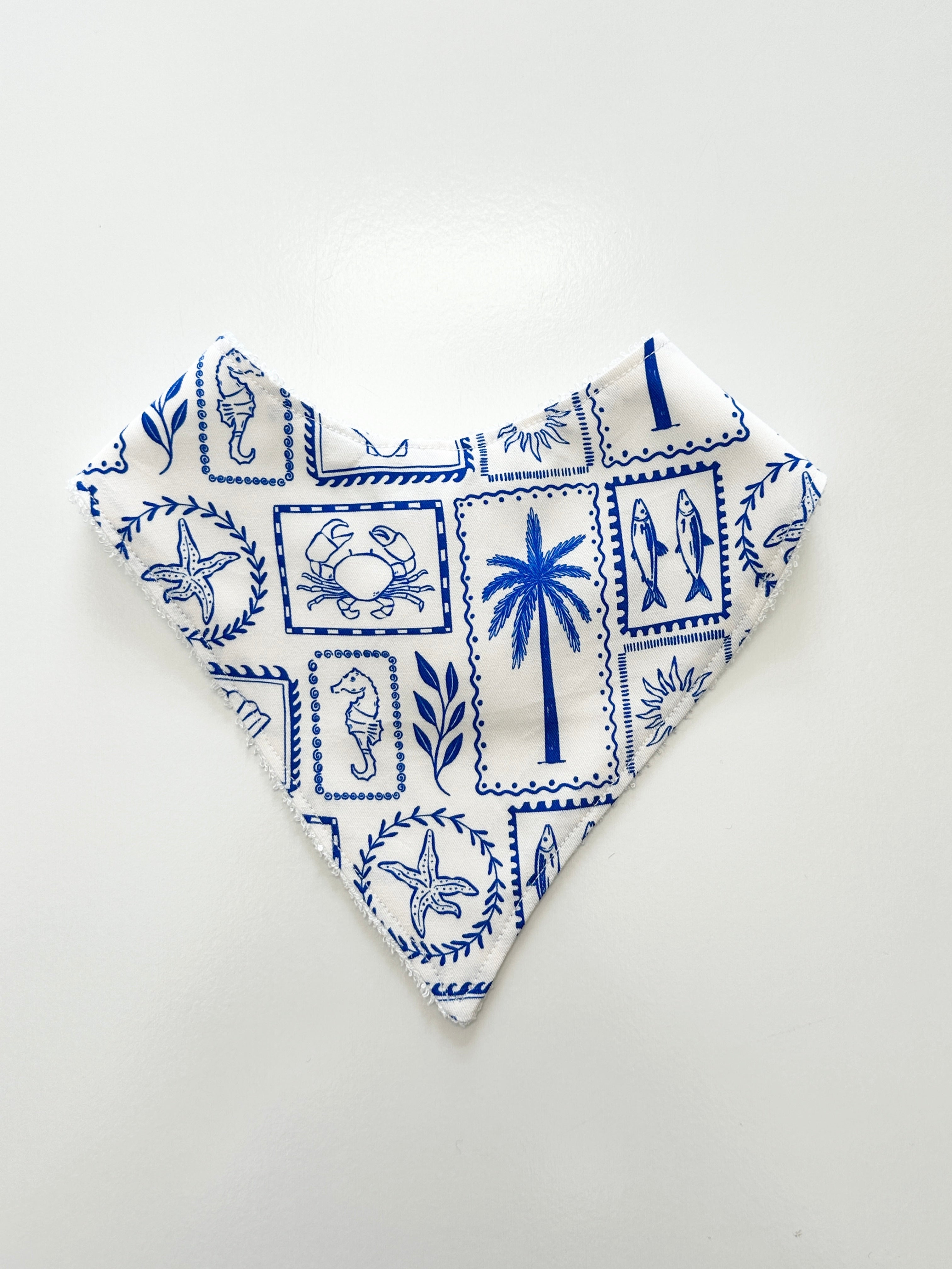 Dolce blue bandana bib