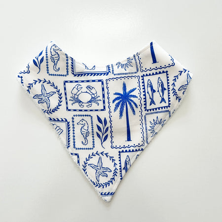 Dolce blue bandana bib