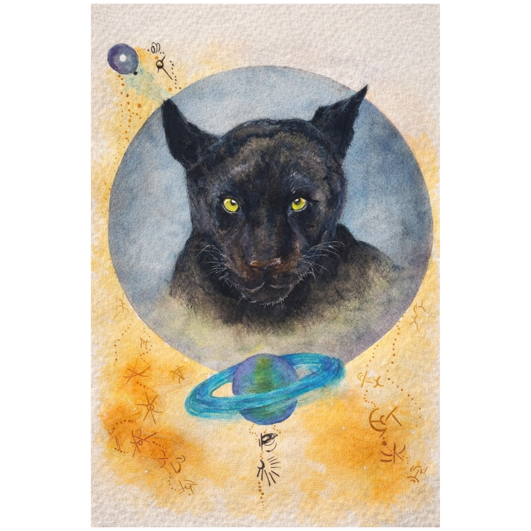Spirit Guide Portrait - Soul Art Watercolour